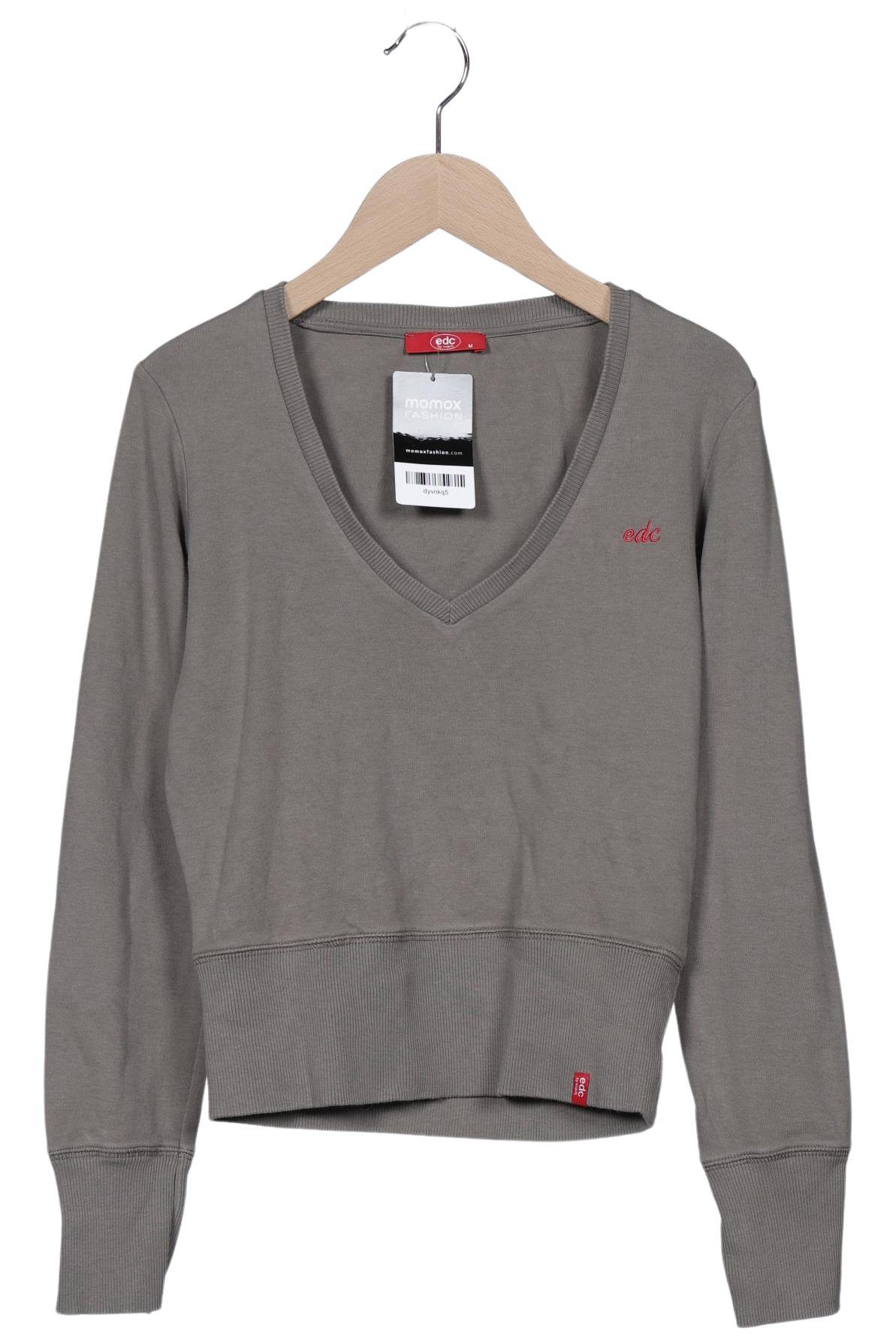 

edc by Esprit Damen Langarmshirt, grau, Gr. 38