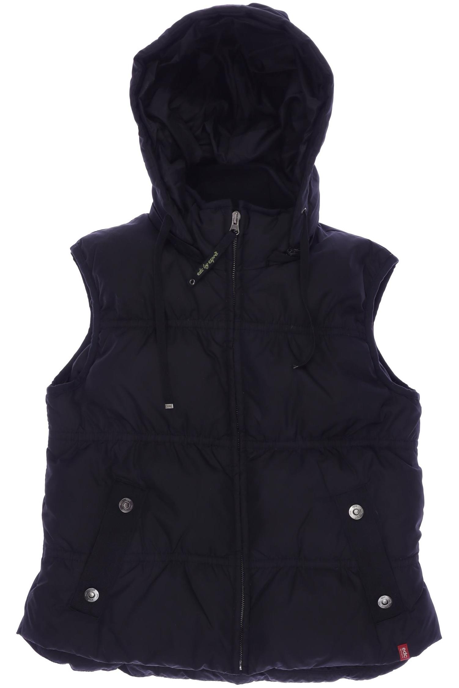 

edc by Esprit Damen Weste, schwarz, Gr. 38