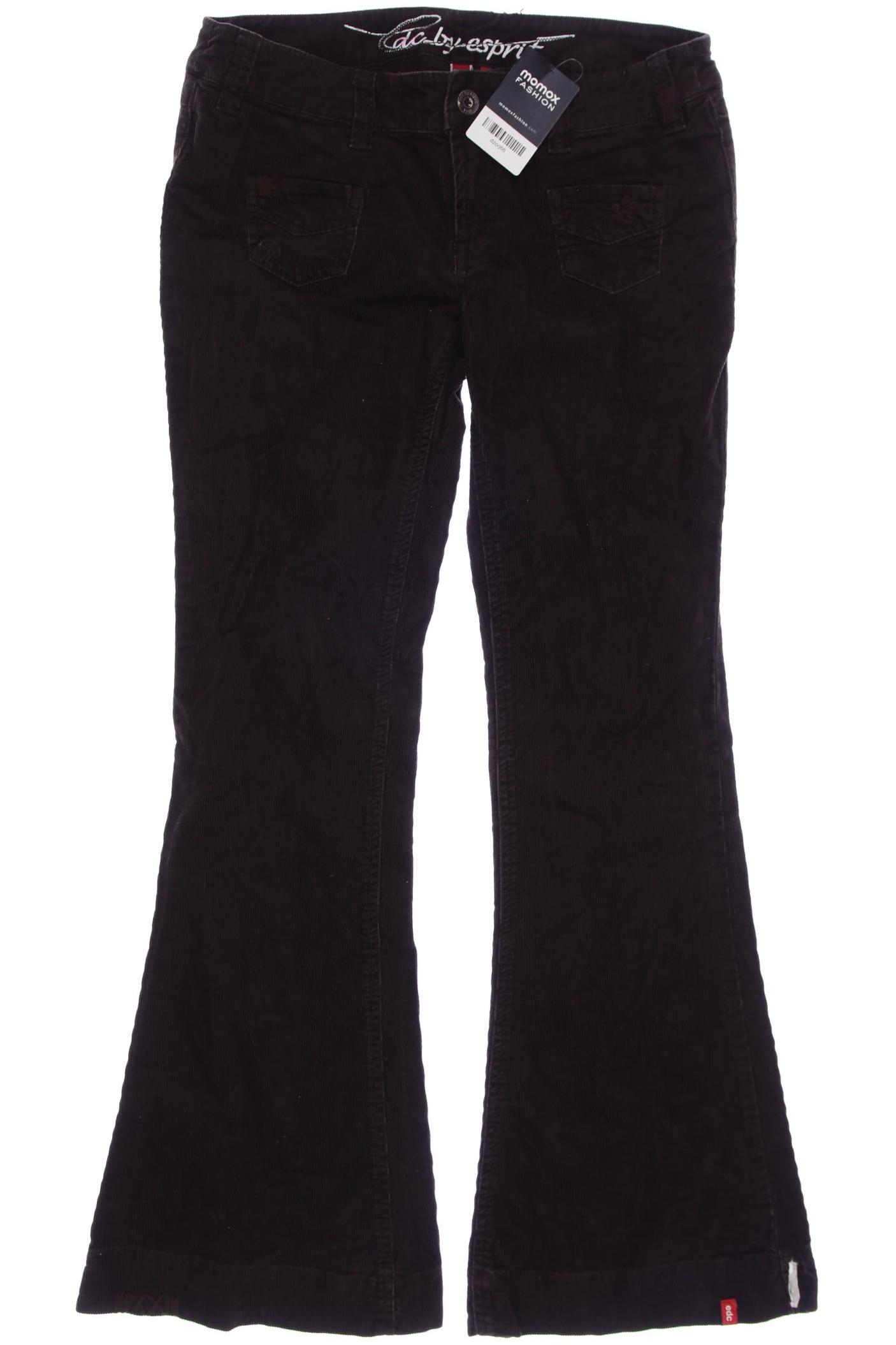 

edc by Esprit Damen Stoffhose, braun