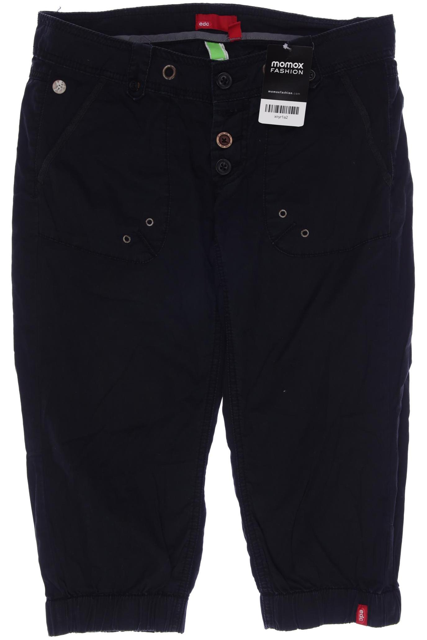 

edc by Esprit Damen Stoffhose, marineblau, Gr. 36