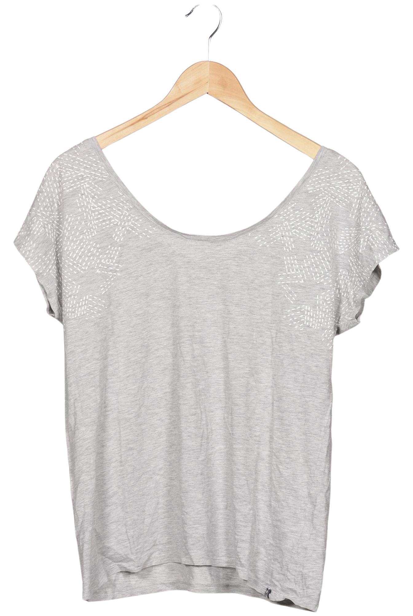 

edc by Esprit Damen T-Shirt, grau, Gr. 38