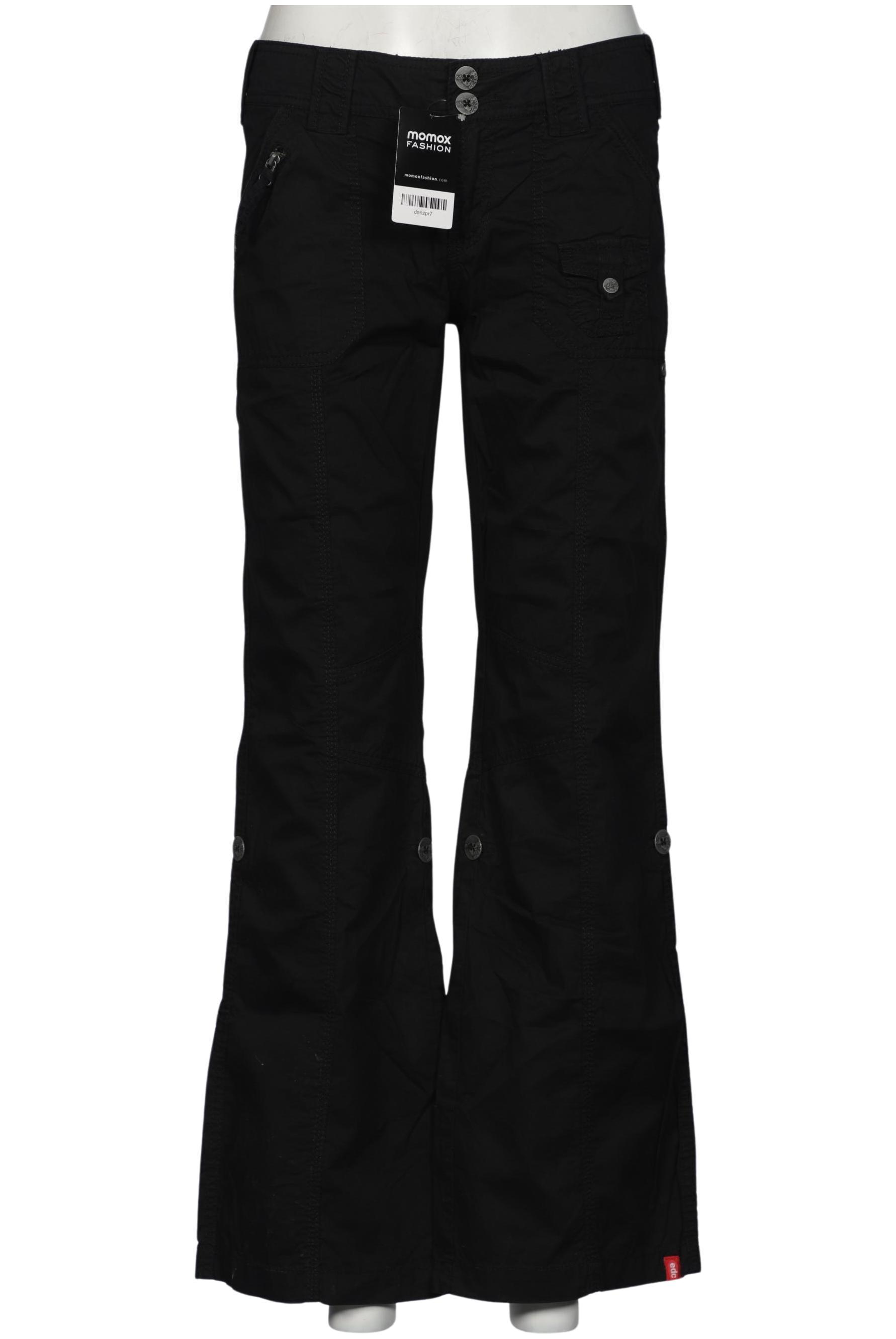 

edc by Esprit Damen Stoffhose, schwarz, Gr. 40