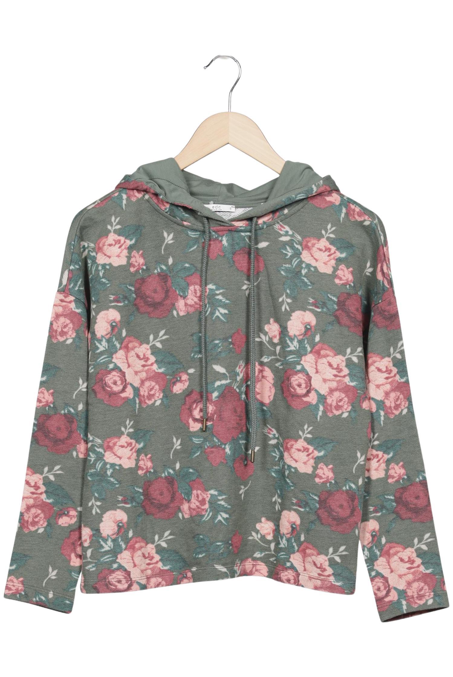 

edc by Esprit Damen Kapuzenpullover, grün, Gr. 36