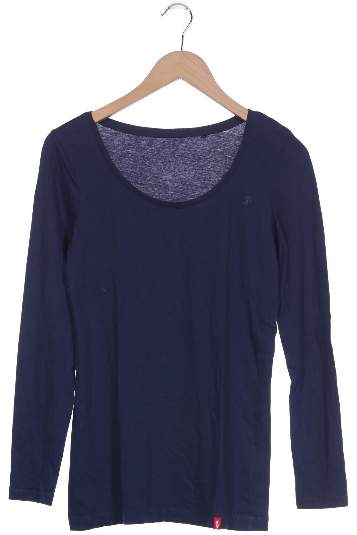 

edc by Esprit Damen Langarmshirt, marineblau, Gr. 44
