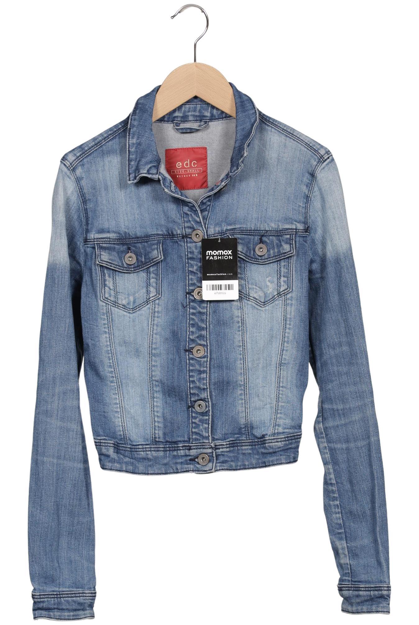 

edc by Esprit Damen Jacke, blau, Gr. 36