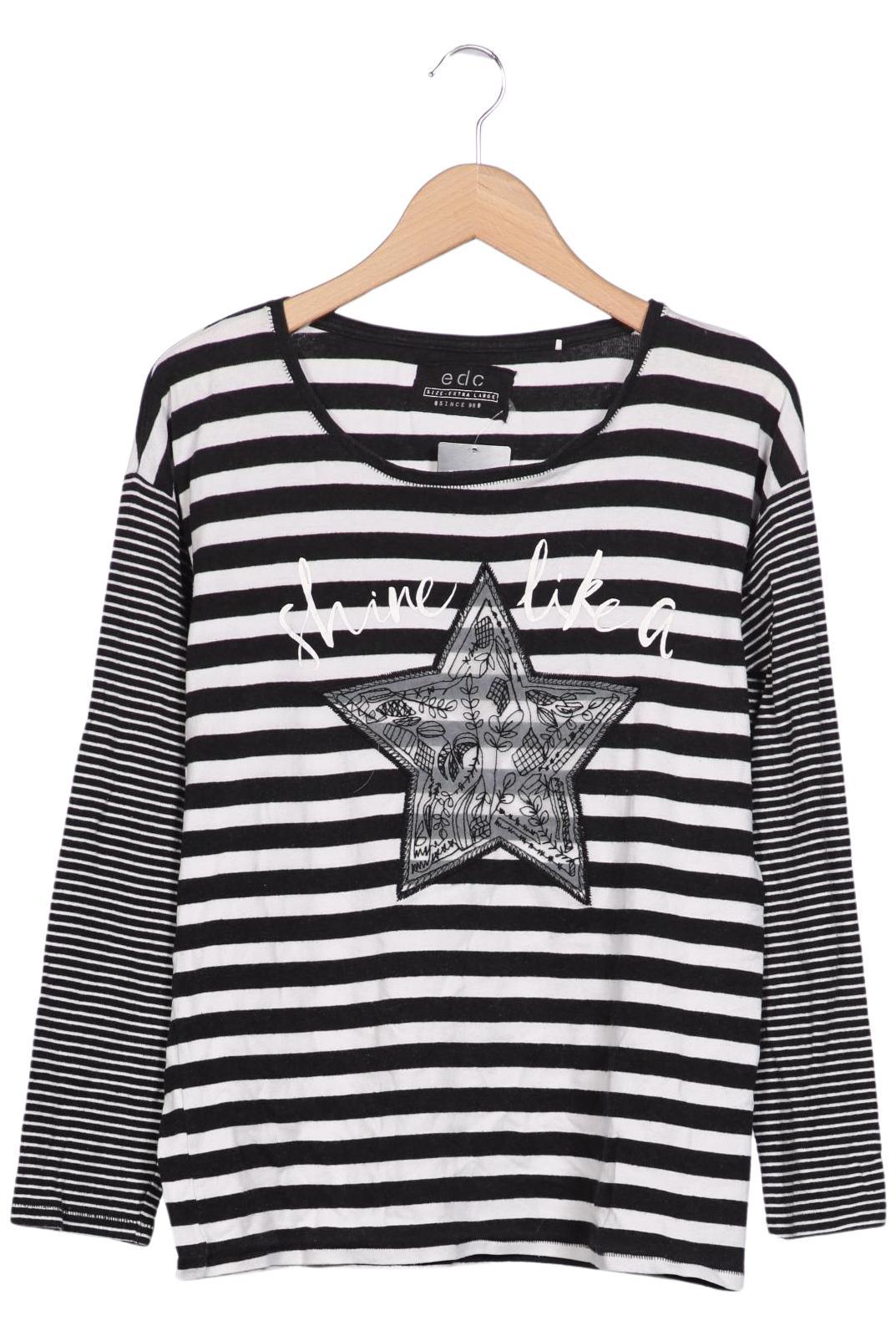 

edc by Esprit Damen Langarmshirt, mehrfarbig, Gr. 44