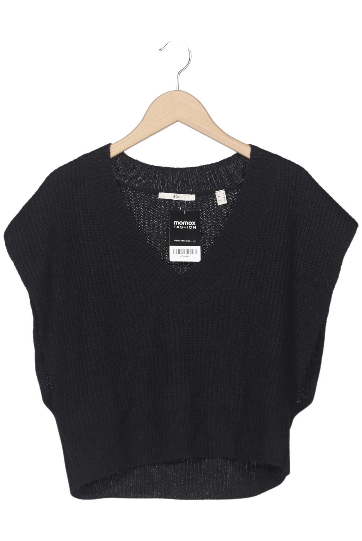 

edc by Esprit Damen Pullover, schwarz, Gr. 36