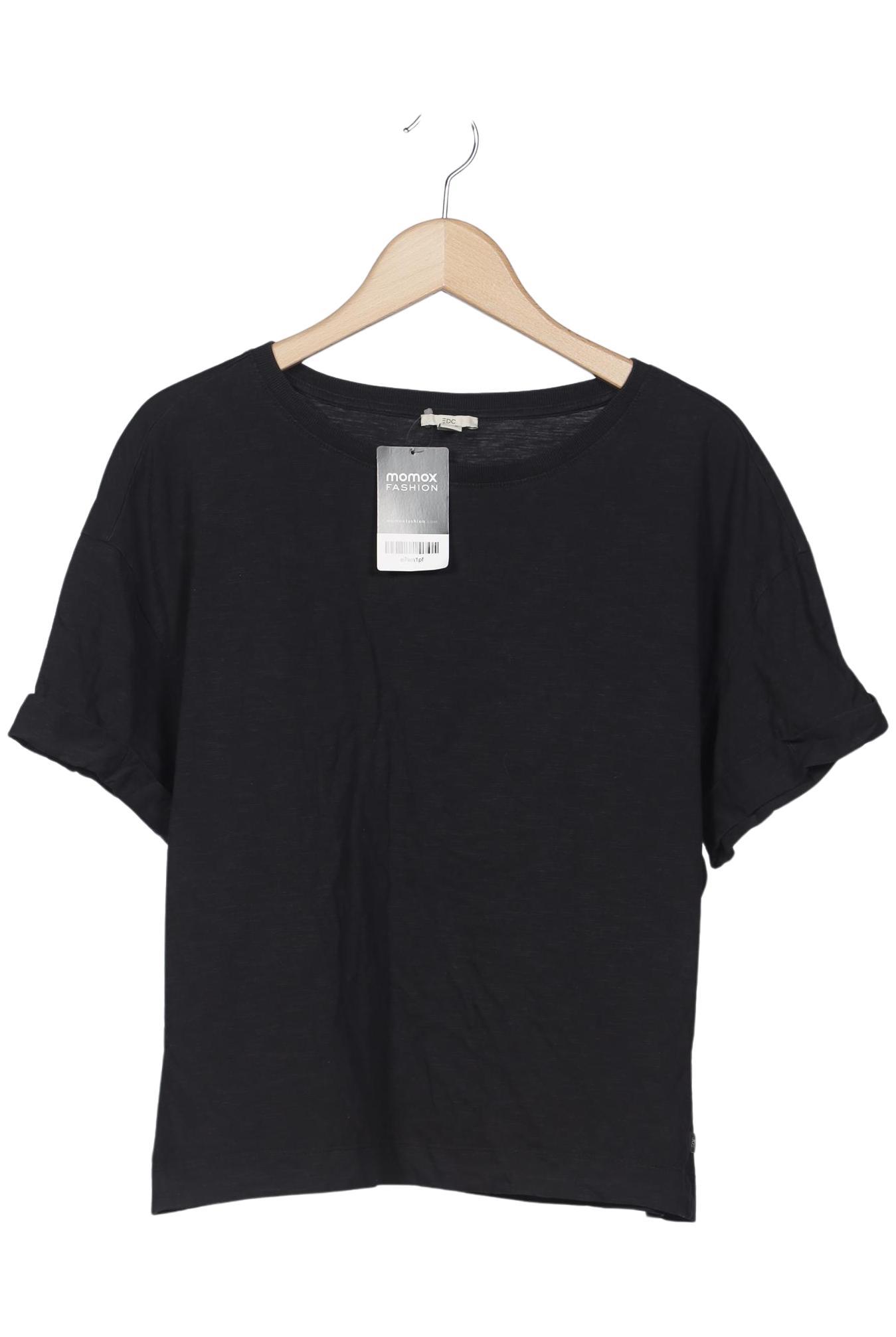 

edc by Esprit Damen T-Shirt, schwarz, Gr. 42