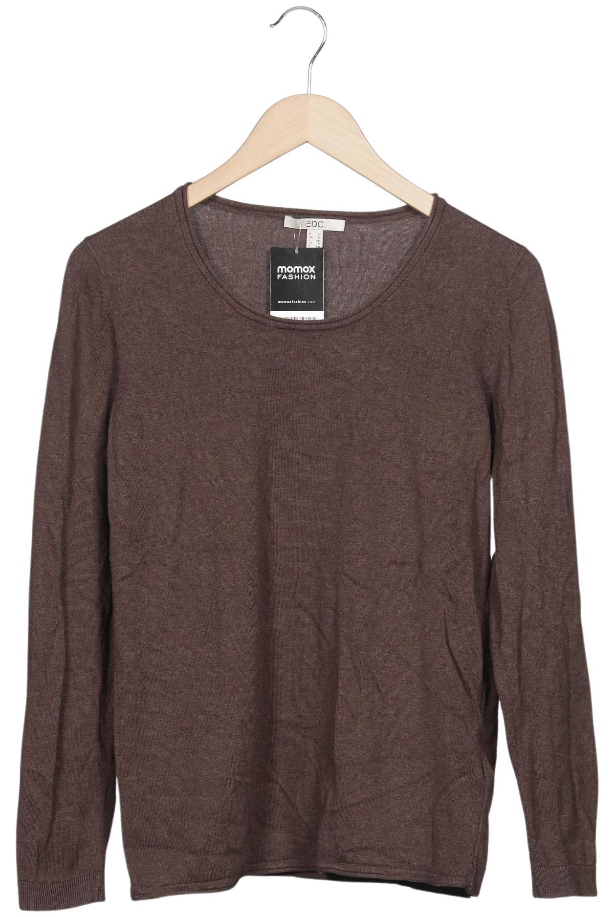 

edc by Esprit Damen Pullover, braun, Gr. 44