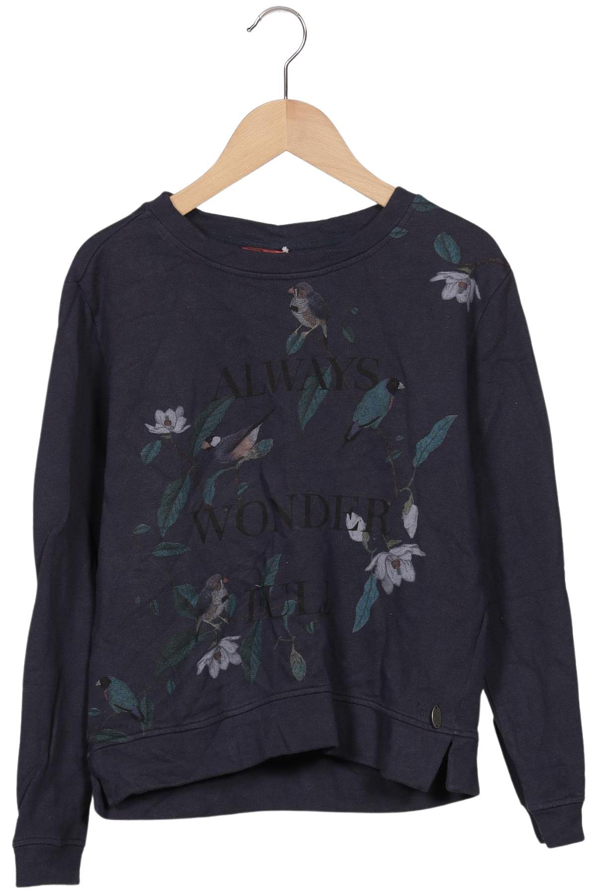 

edc by Esprit Damen Sweatshirt, marineblau, Gr. 34