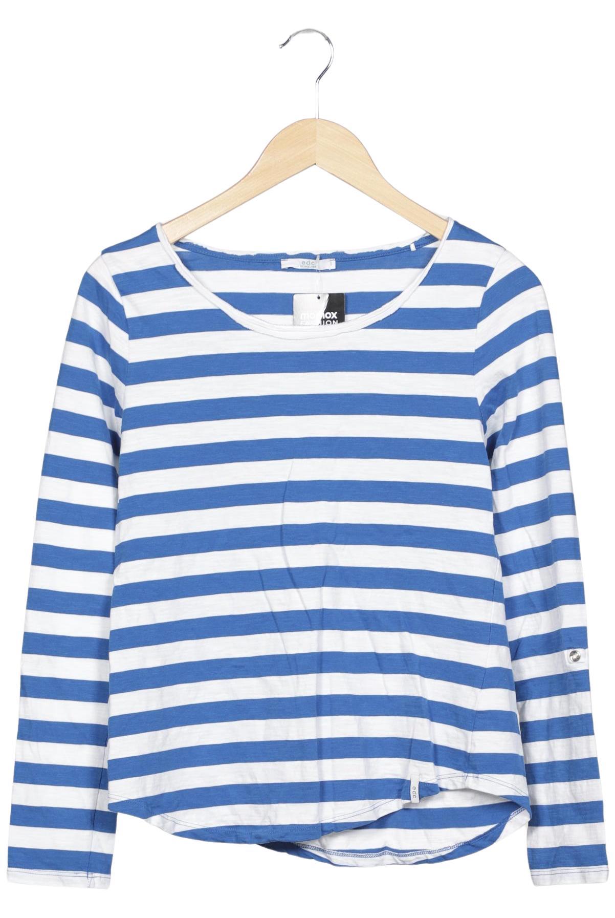 

edc by Esprit Damen Langarmshirt, mehrfarbig, Gr. 36