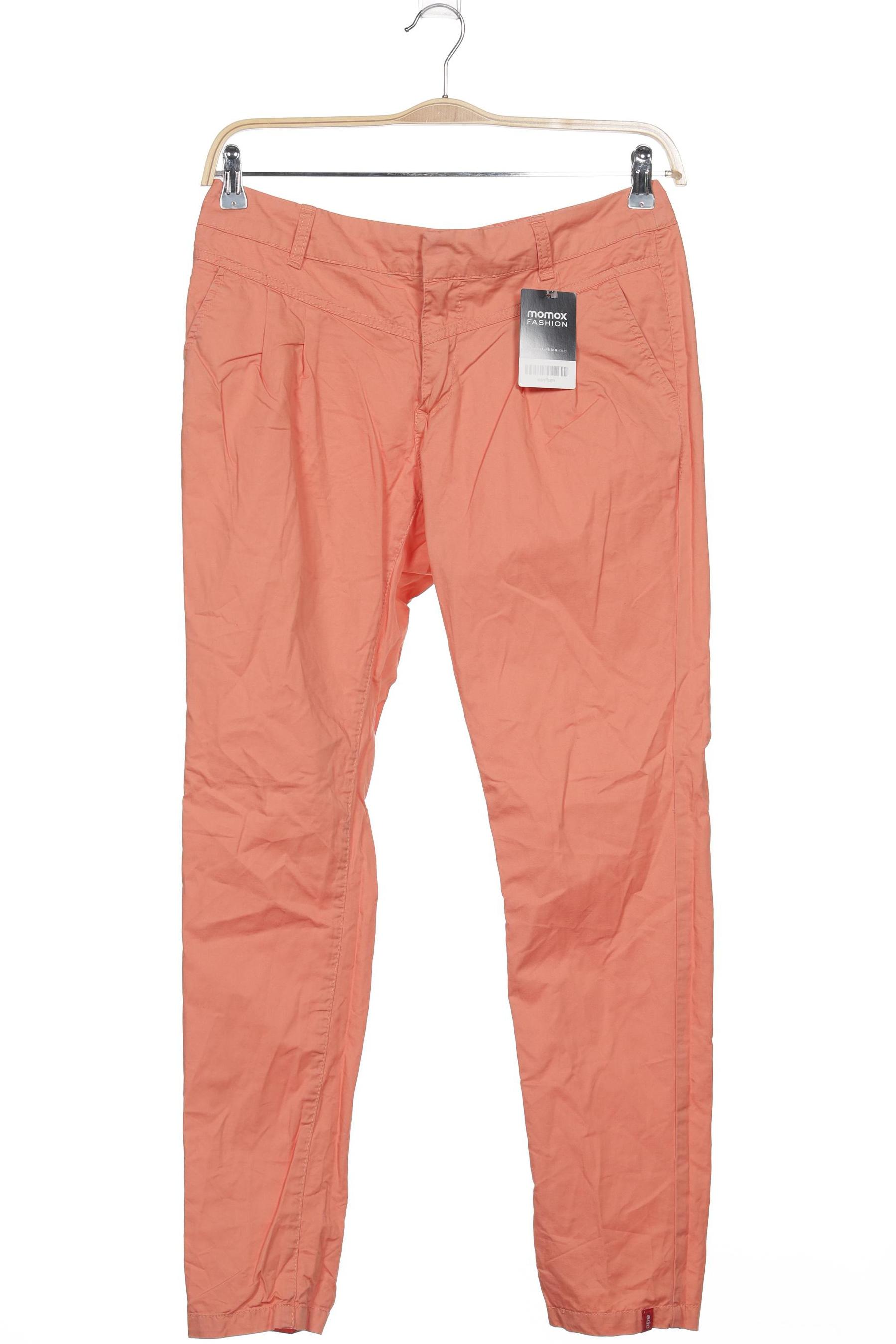

edc by Esprit Damen Stoffhose, orange, Gr. 38