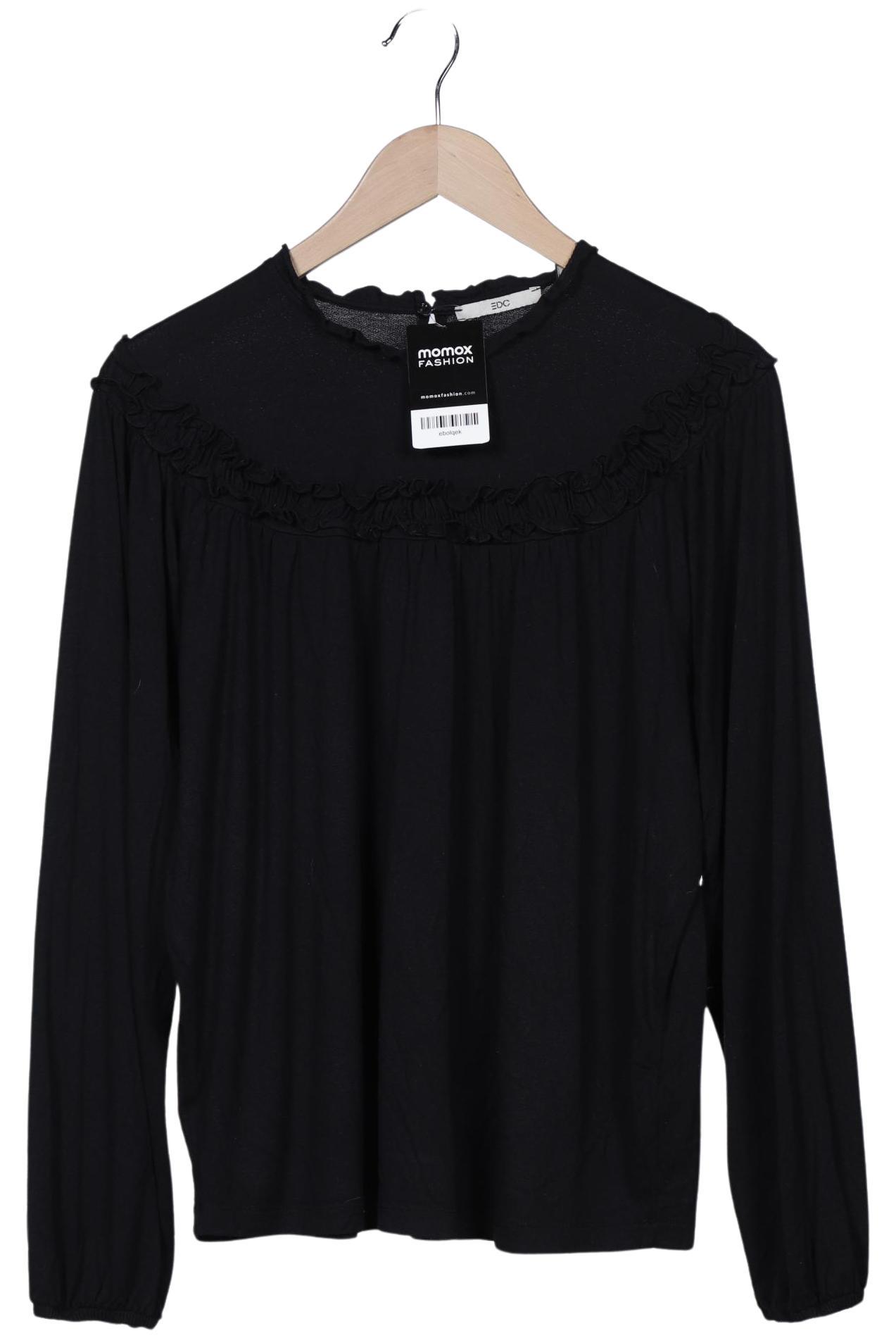 

edc by Esprit Damen Langarmshirt, marineblau, Gr. 42