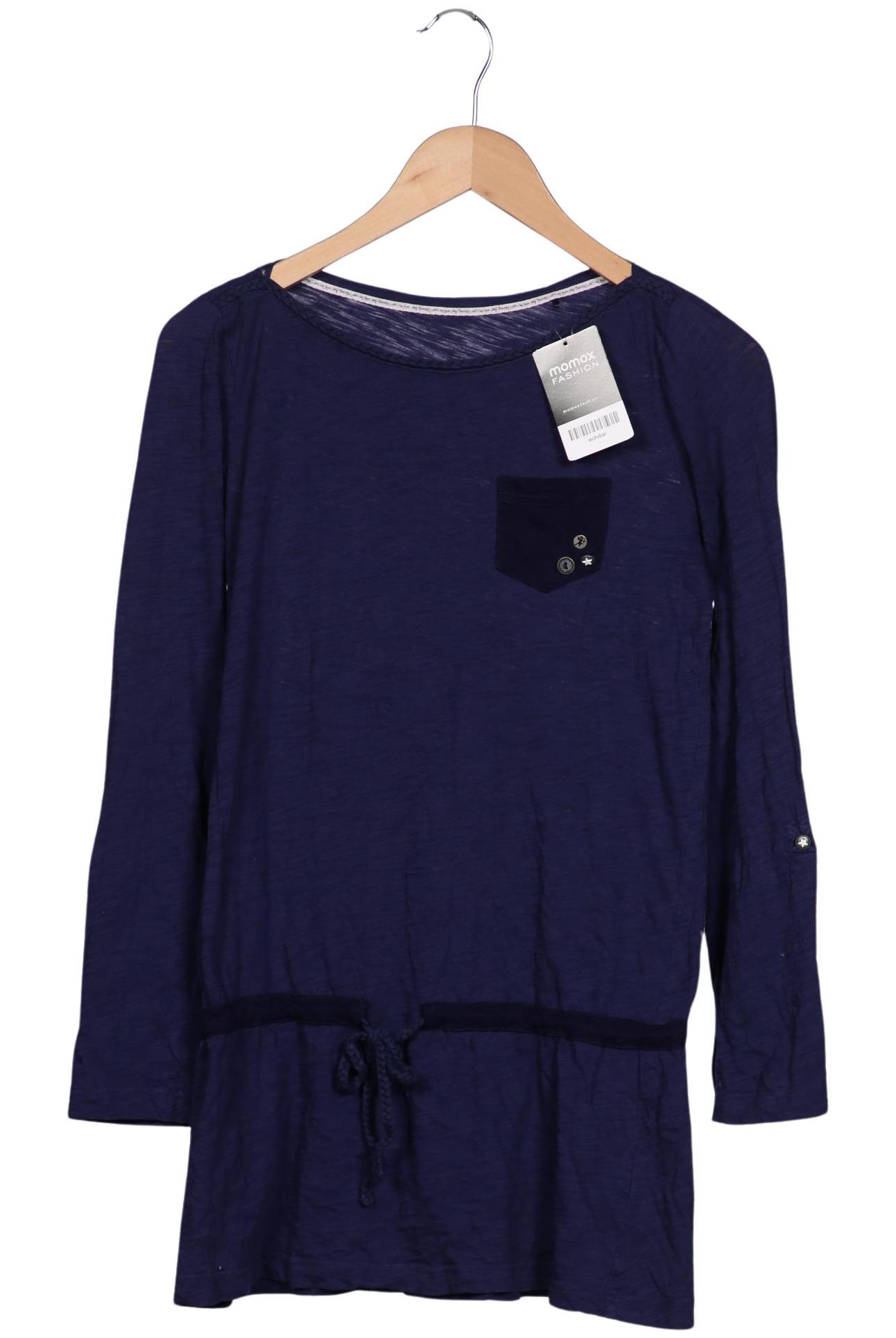 

edc by Esprit Damen Langarmshirt, marineblau, Gr. 36