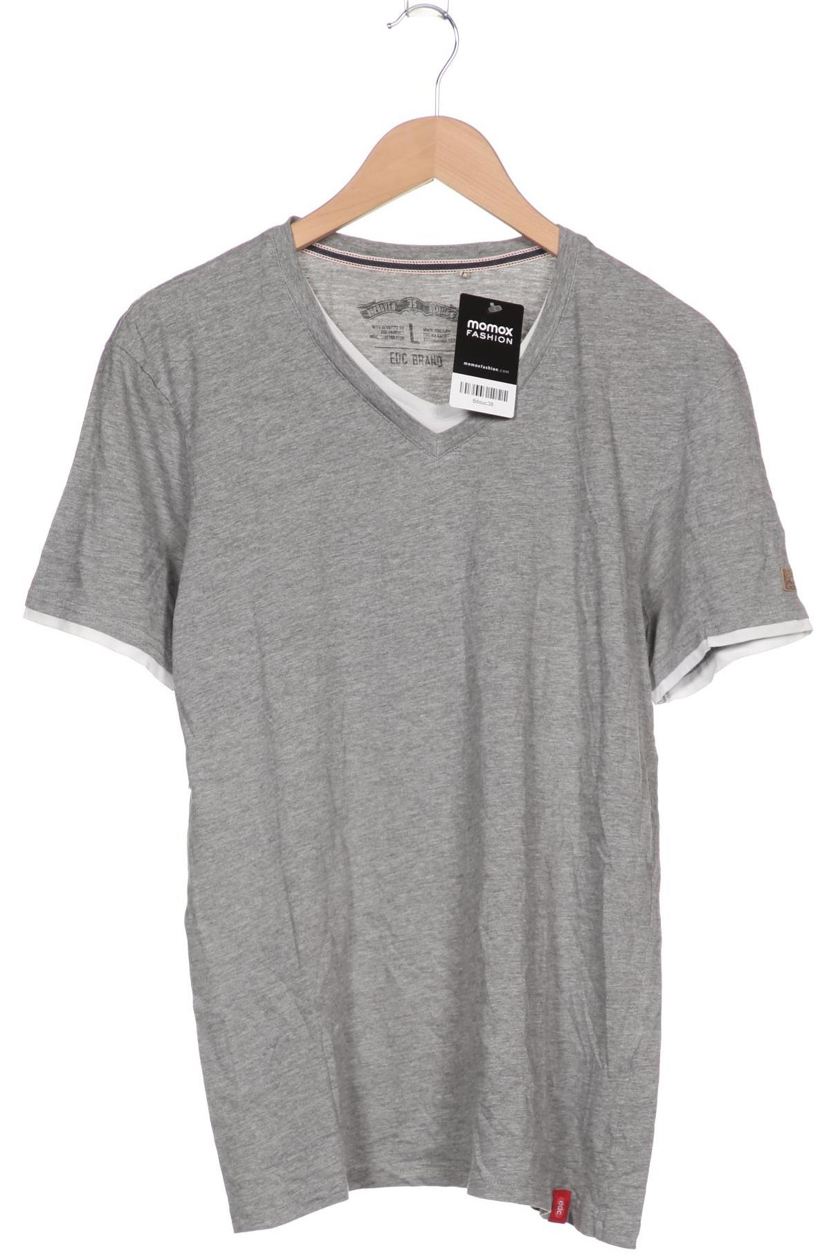 

edc by Esprit Herren T-Shirt, grau, Gr. 52