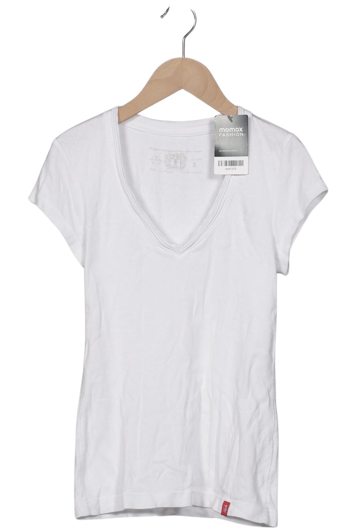

edc by Esprit Damen T-Shirt, weiß, Gr. 36