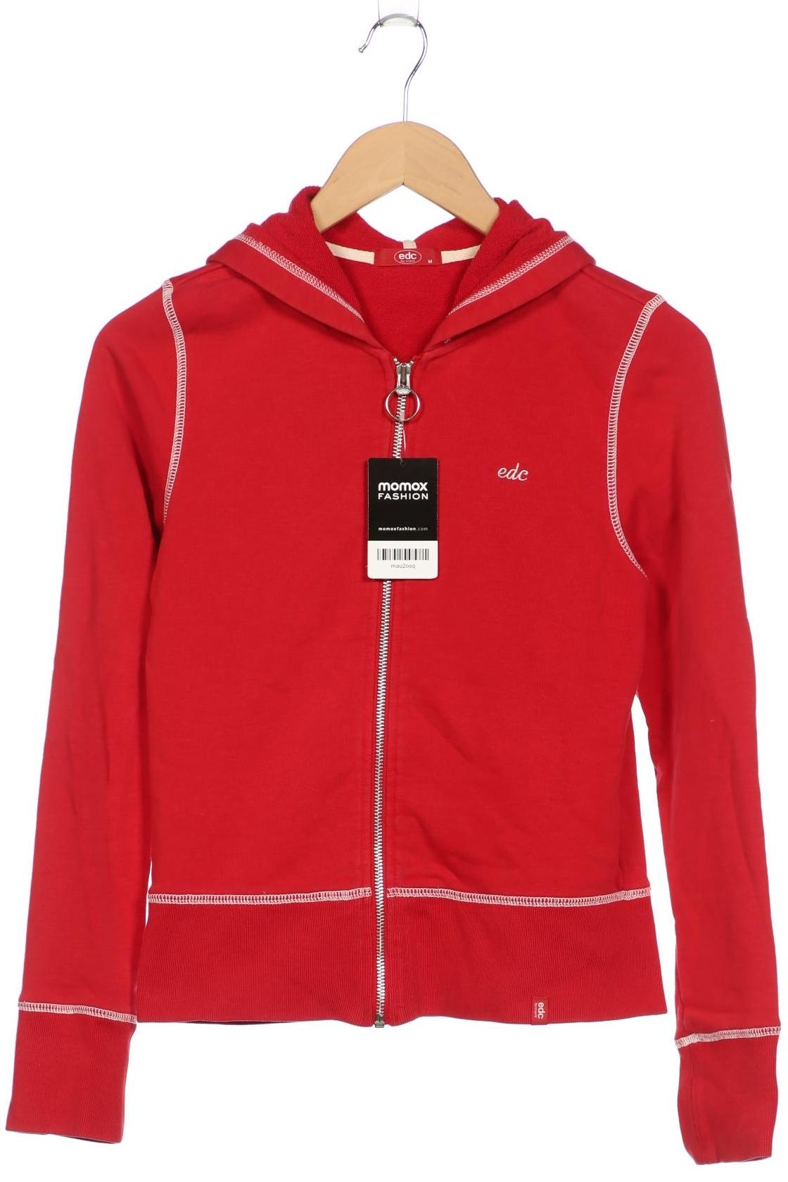 

edc by Esprit Damen Kapuzenpullover, rot, Gr. 38