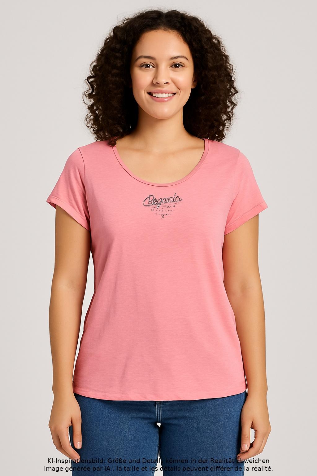 

edc by Esprit Damen T-Shirt, pink, Gr. 42