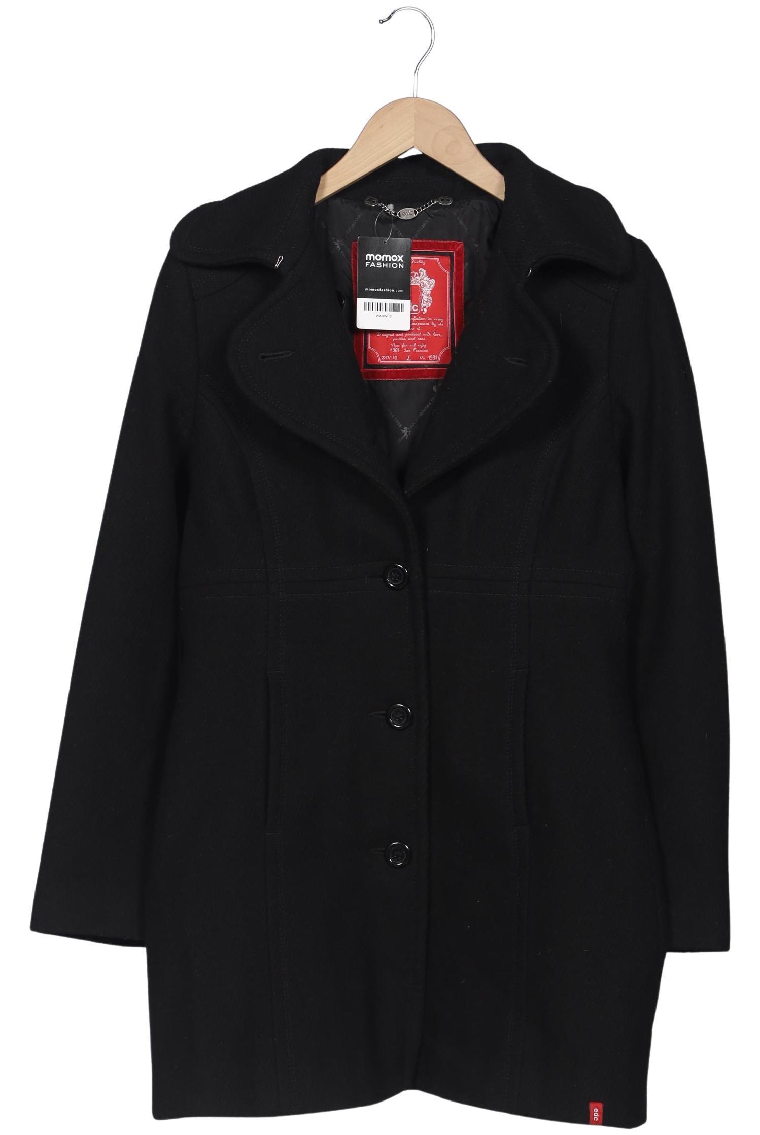 

edc by Esprit Damen Mantel, schwarz, Gr. 42