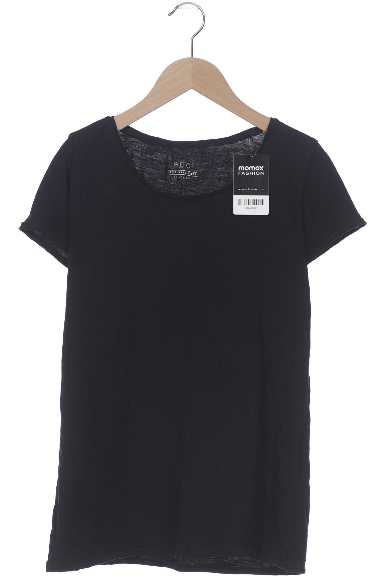 

edc by Esprit Damen T-Shirt, schwarz, Gr. 44
