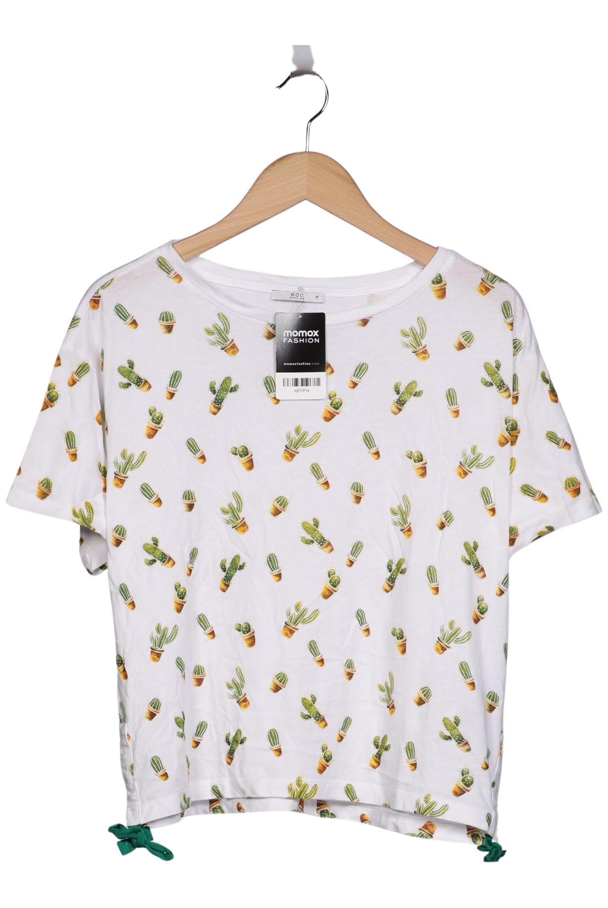 

edc by Esprit Damen T-Shirt, weiß, Gr. 38