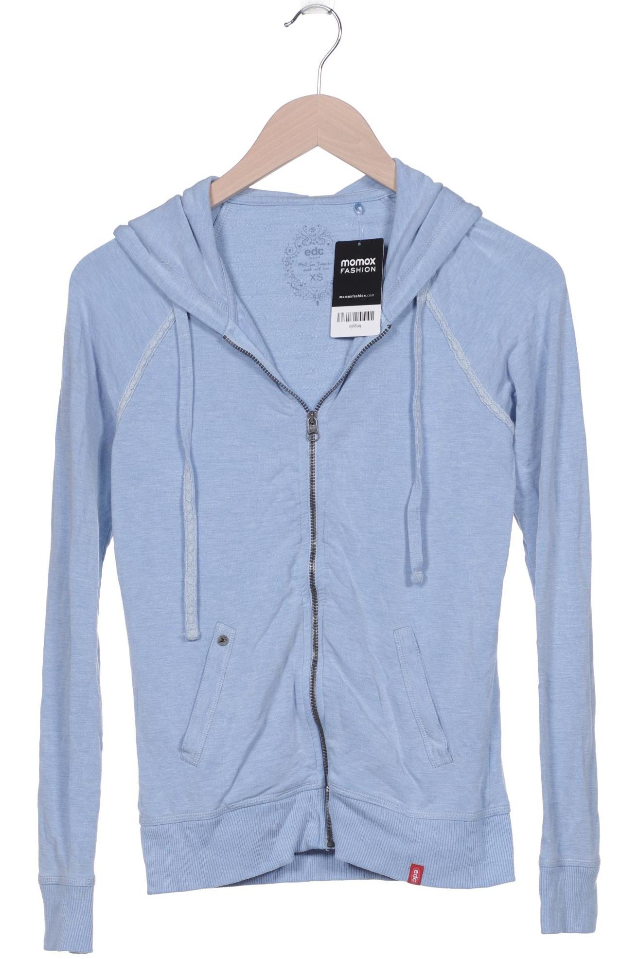 

edc by Esprit Damen Kapuzenpullover, hellblau, Gr. 36