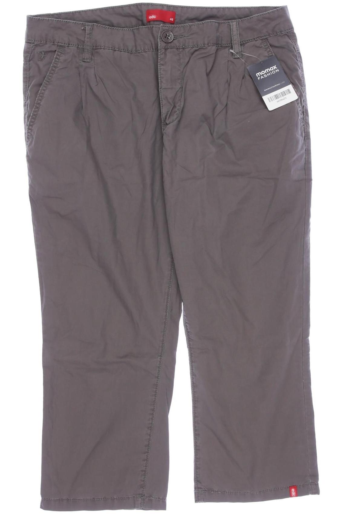 

edc by Esprit Damen Stoffhose, grau, Gr. 40