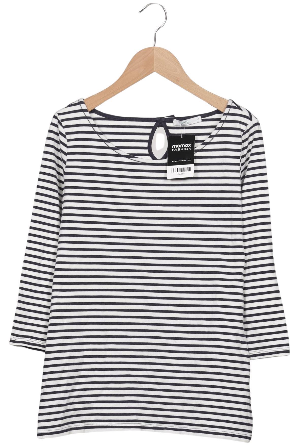 

edc by Esprit Damen Langarmshirt, mehrfarbig, Gr. 38