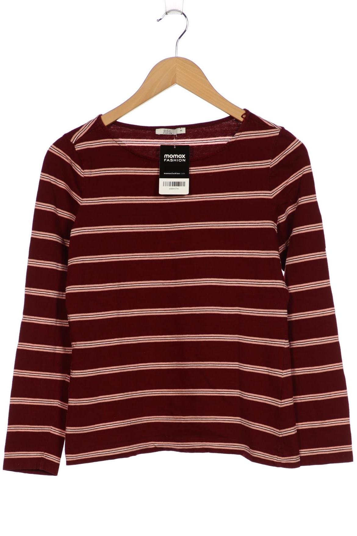 

edc by Esprit Damen Langarmshirt, bordeaux, Gr. 38