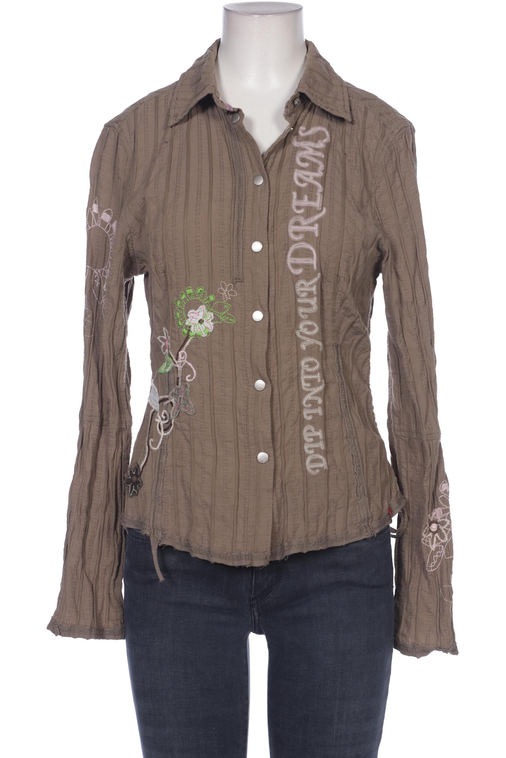 

edc by Esprit Damen Bluse, braun, Gr. 38