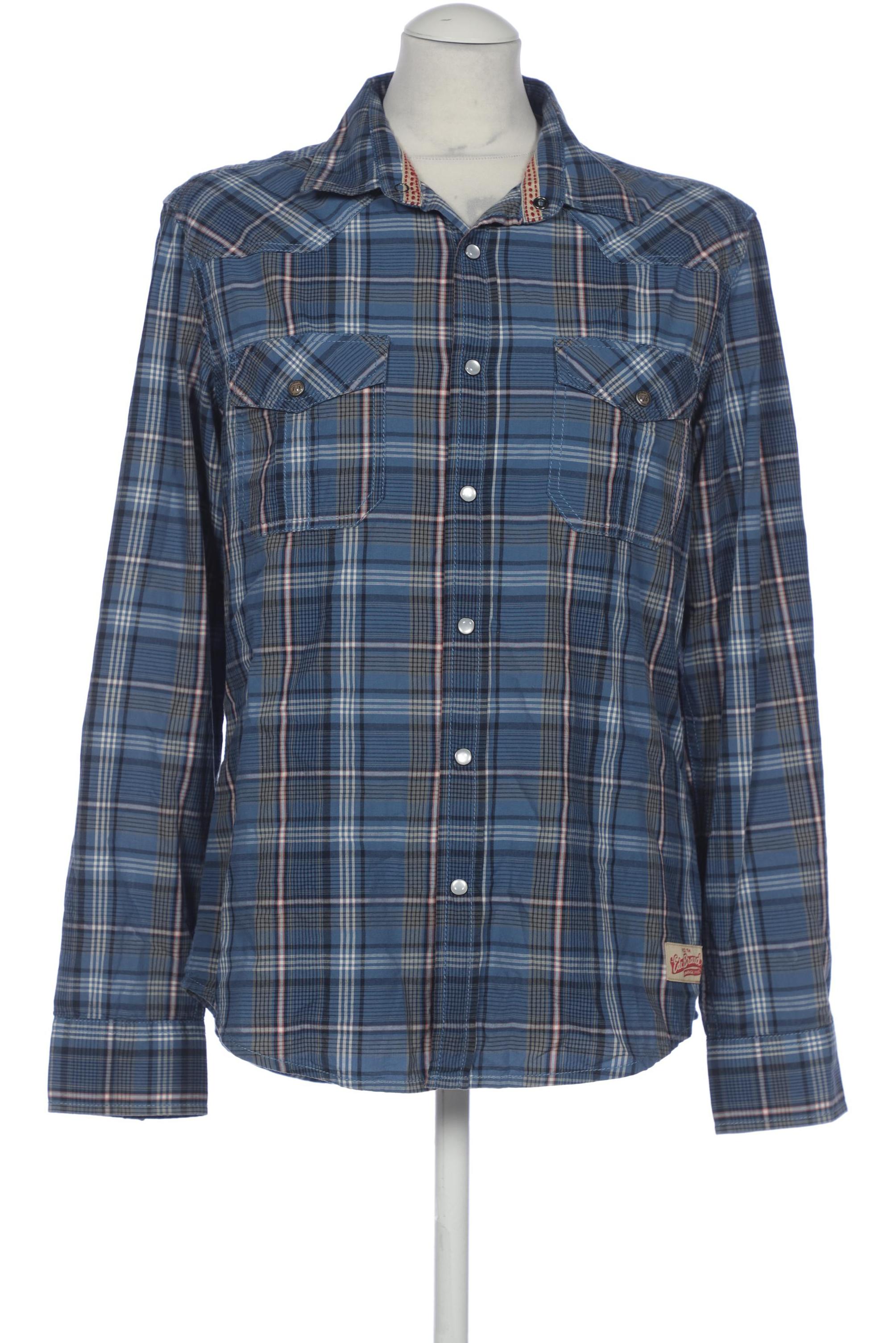 

edc by Esprit Herren Hemd, blau, Gr. 48