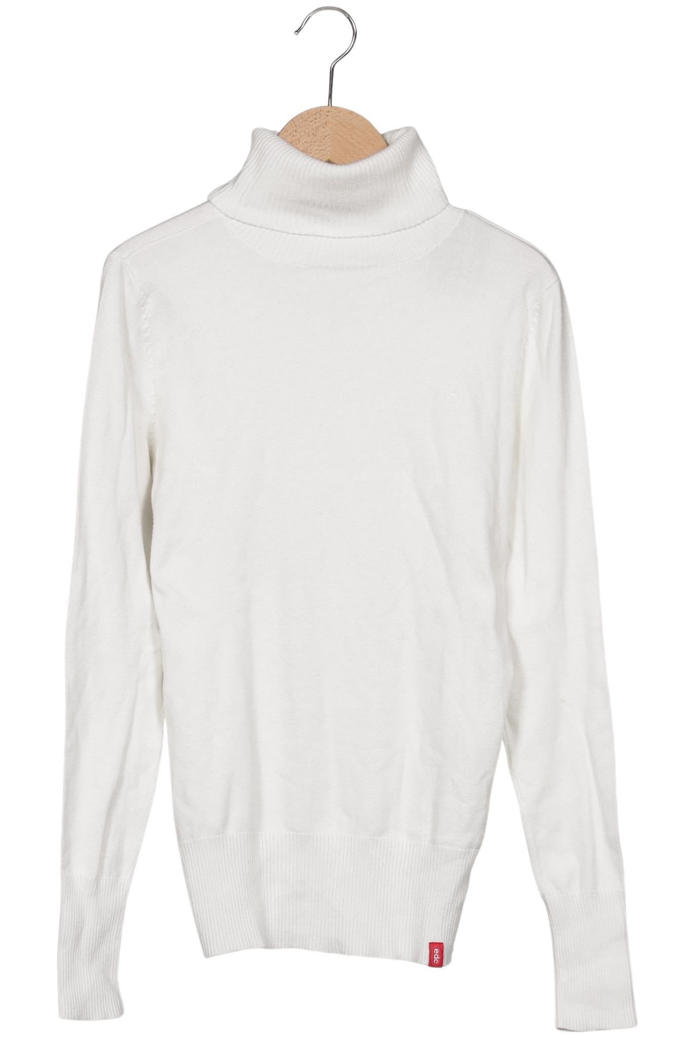 

edc by Esprit Damen Pullover, weiß, Gr. 36