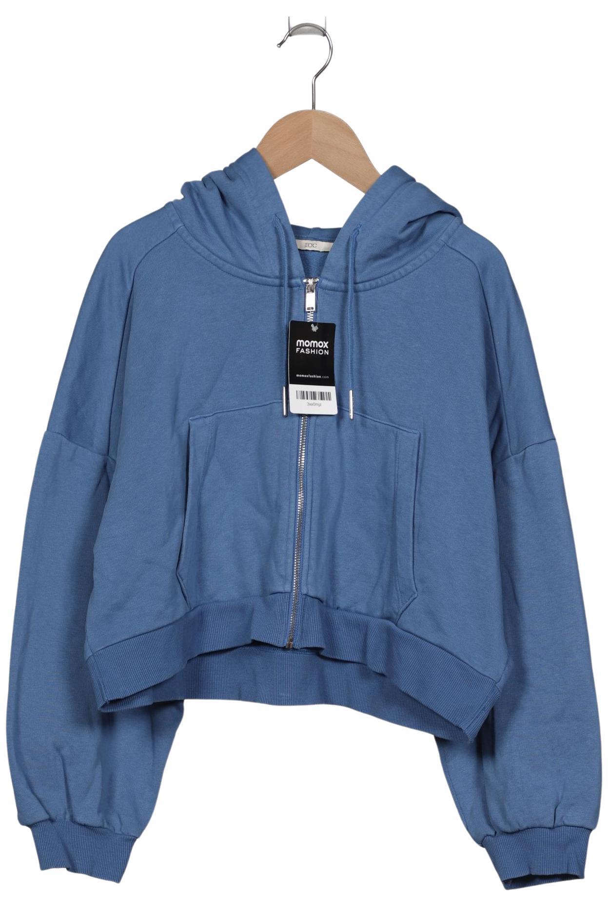 

edc by Esprit Damen Kapuzenpullover, blau, Gr. 44