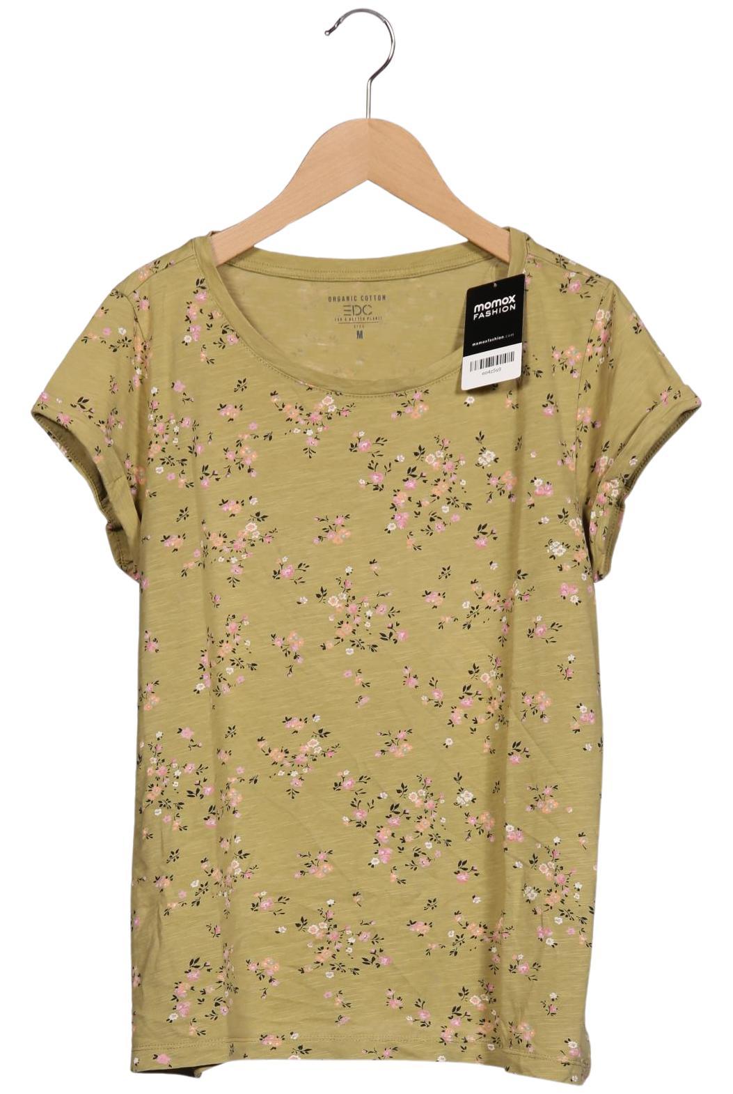 

edc by Esprit Damen T-Shirt, grün, Gr. 38