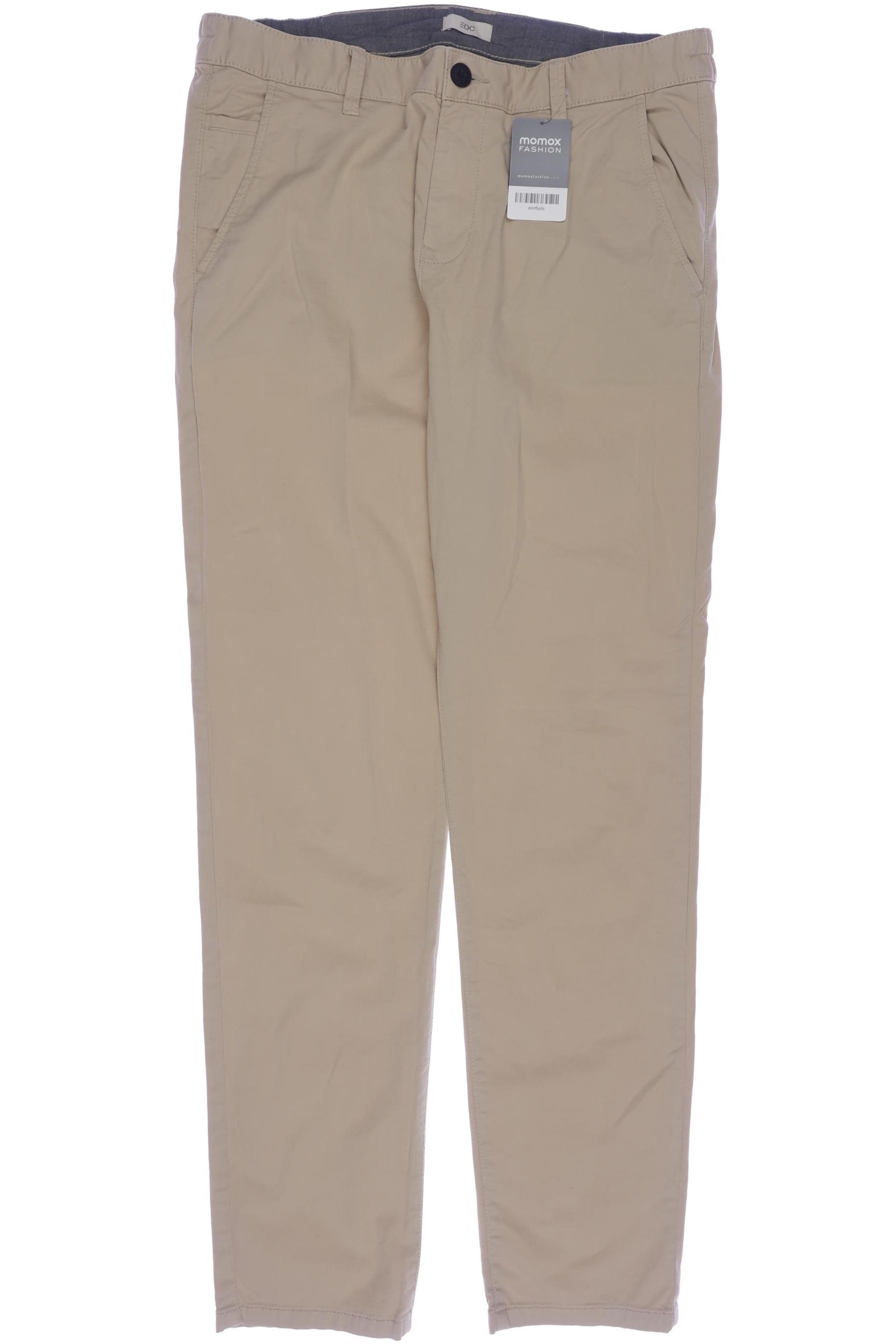 

edc by Esprit Herren Stoffhose, beige, Gr. 34