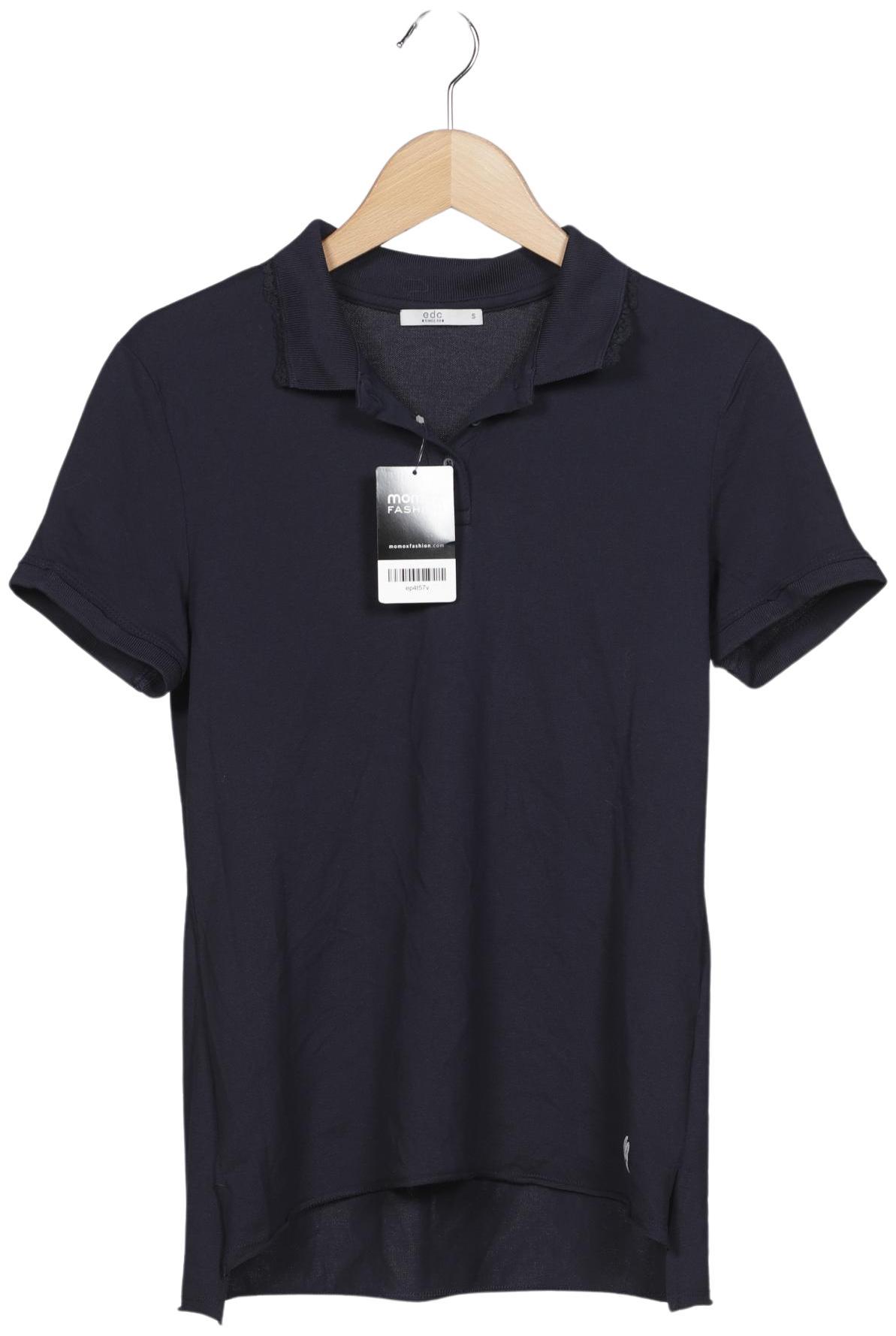 

edc by Esprit Damen Poloshirt, marineblau, Gr. 36