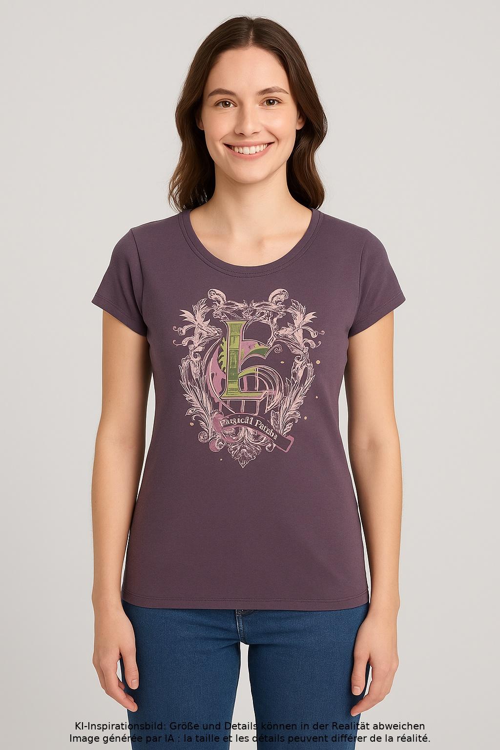 

edc by Esprit Damen T-Shirt, flieder, Gr. 38