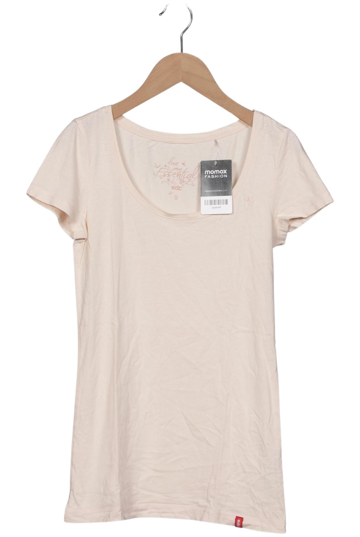 

edc by Esprit Damen T-Shirt, beige, Gr. 36