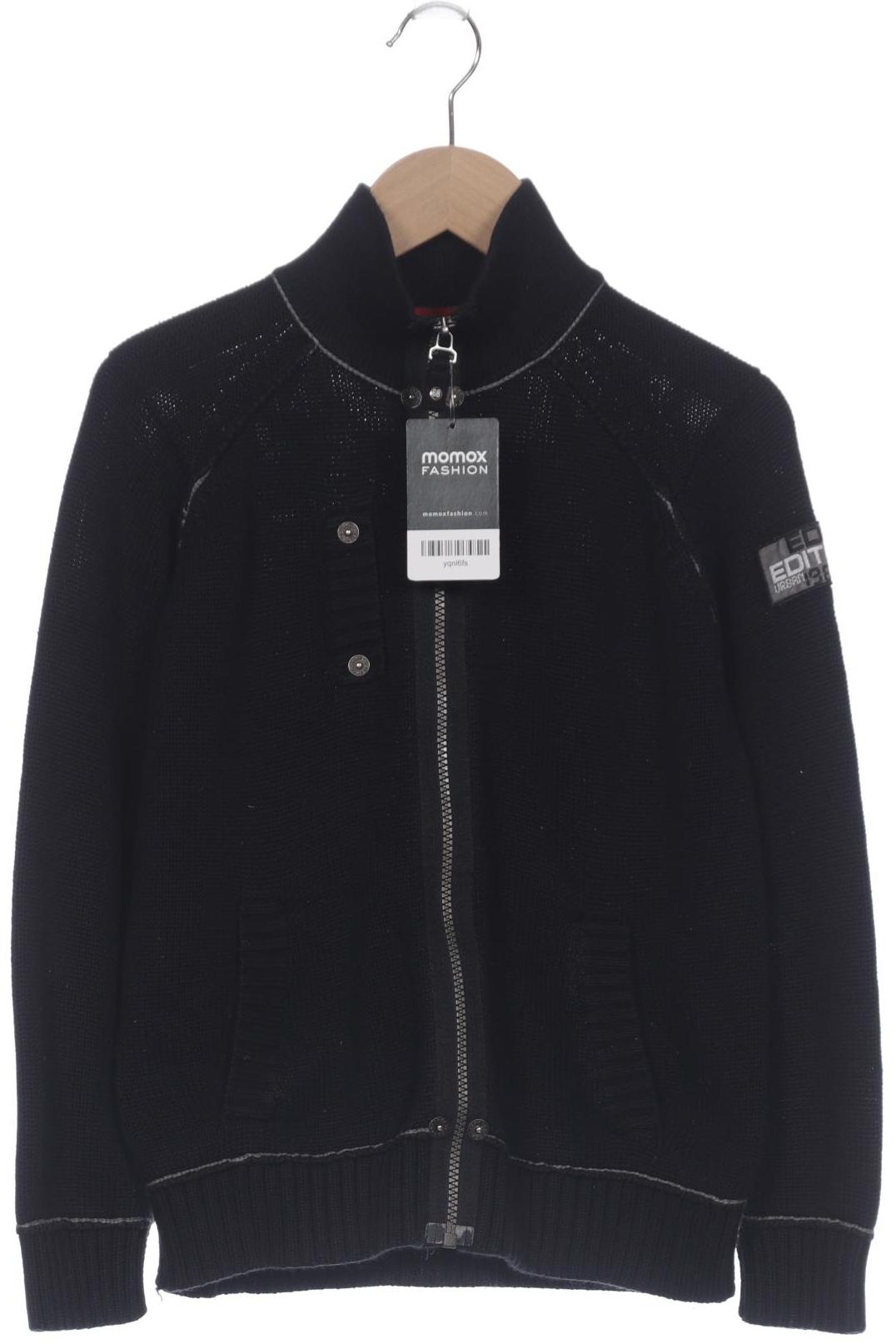 

edc by Esprit Damen Strickjacke, schwarz, Gr. 36