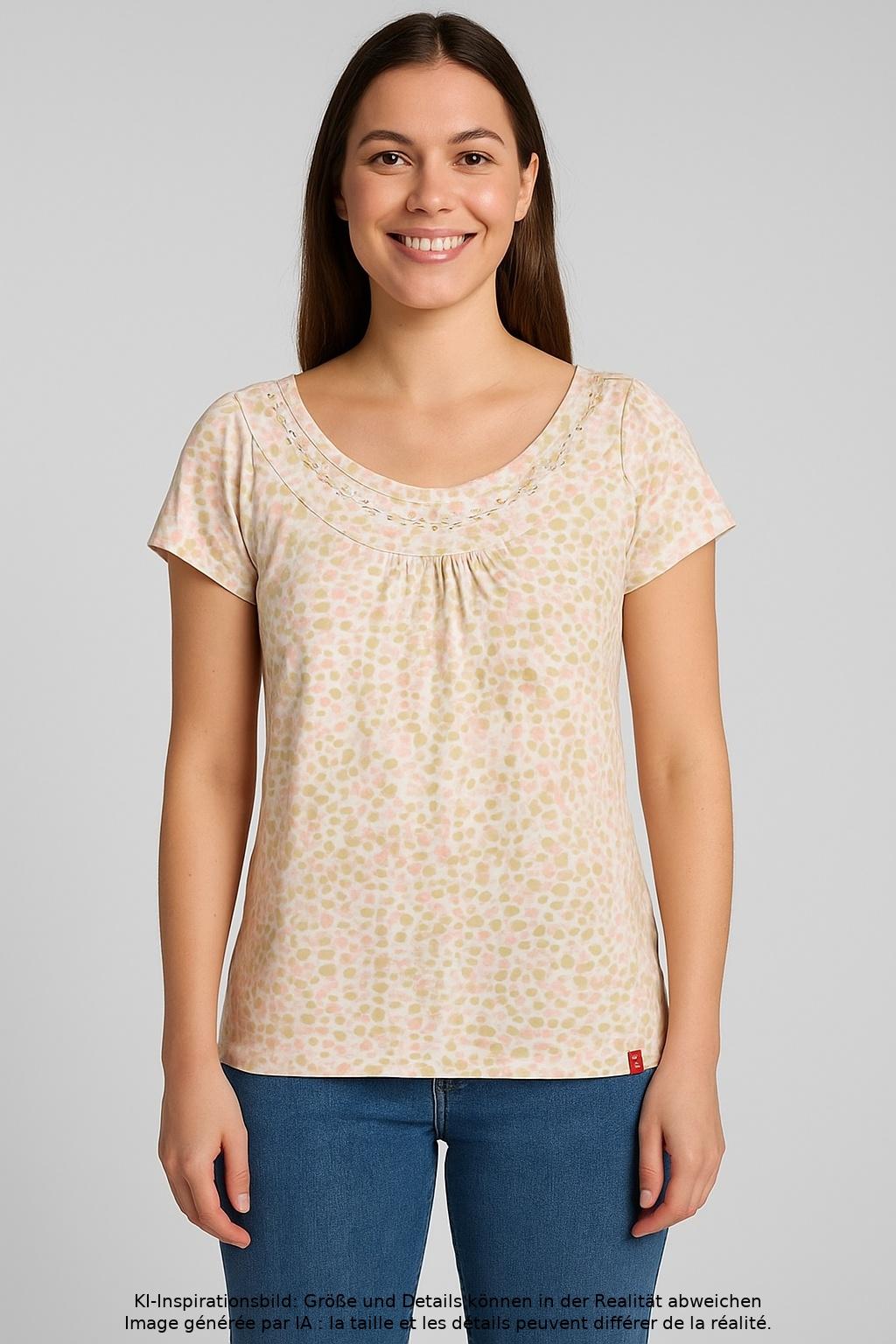 

edc by Esprit Damen T-Shirt, mehrfarbig, Gr. 36