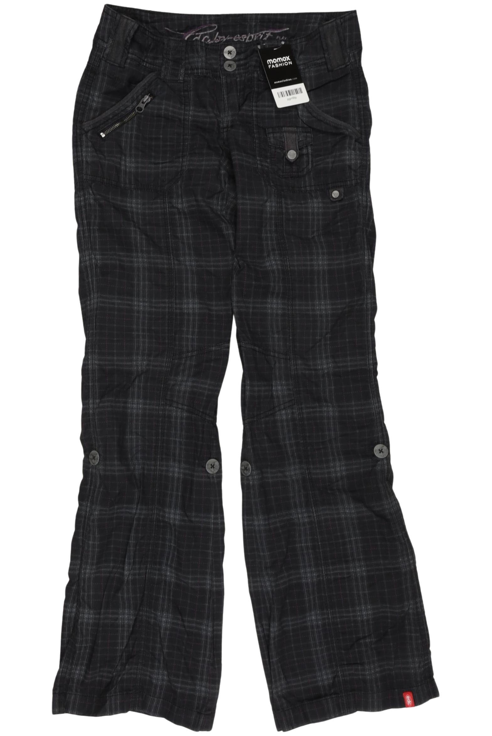 

edc by Esprit Damen Stoffhose, schwarz, Gr. 32