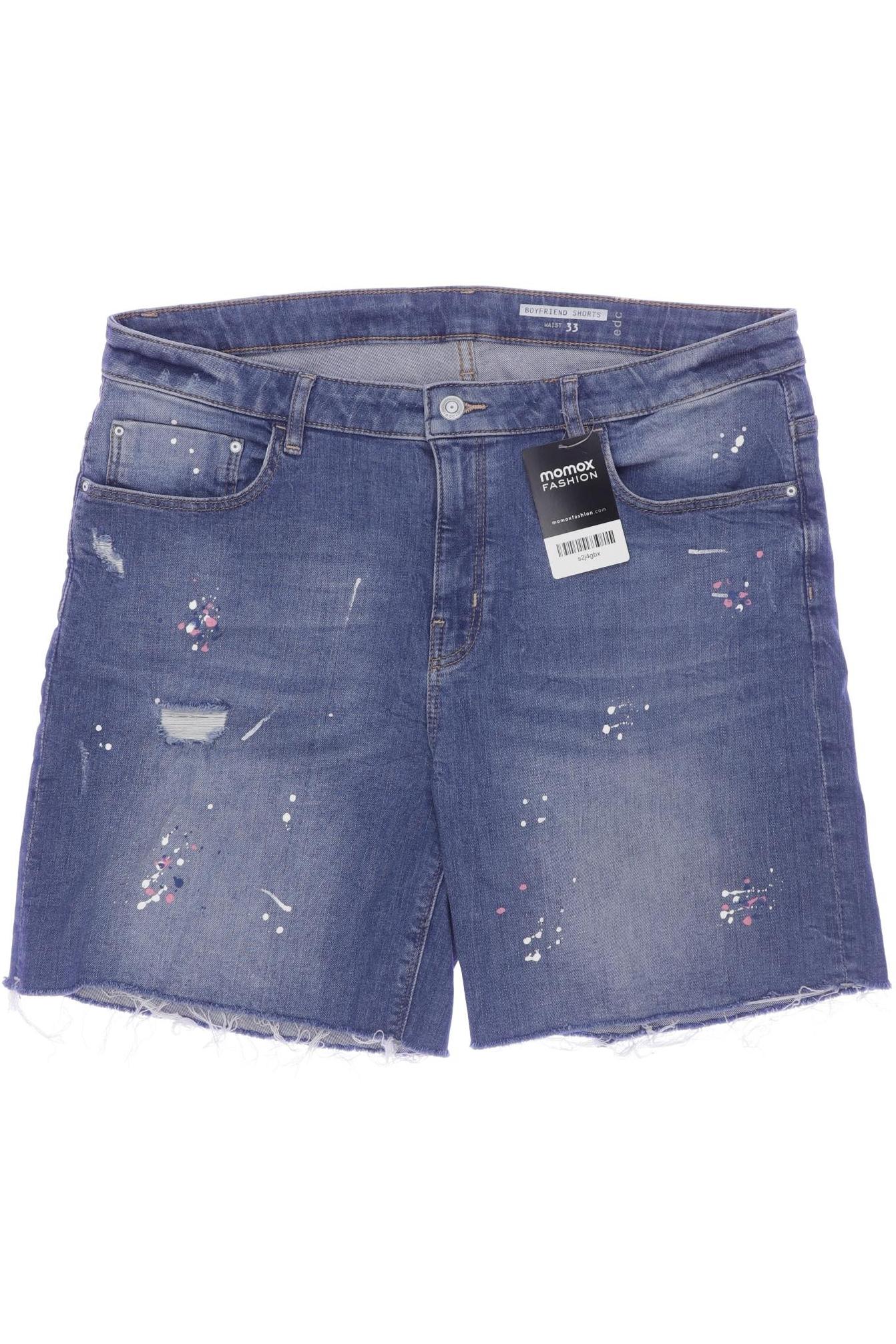 

edc by Esprit Damen Shorts, blau, Gr. 33