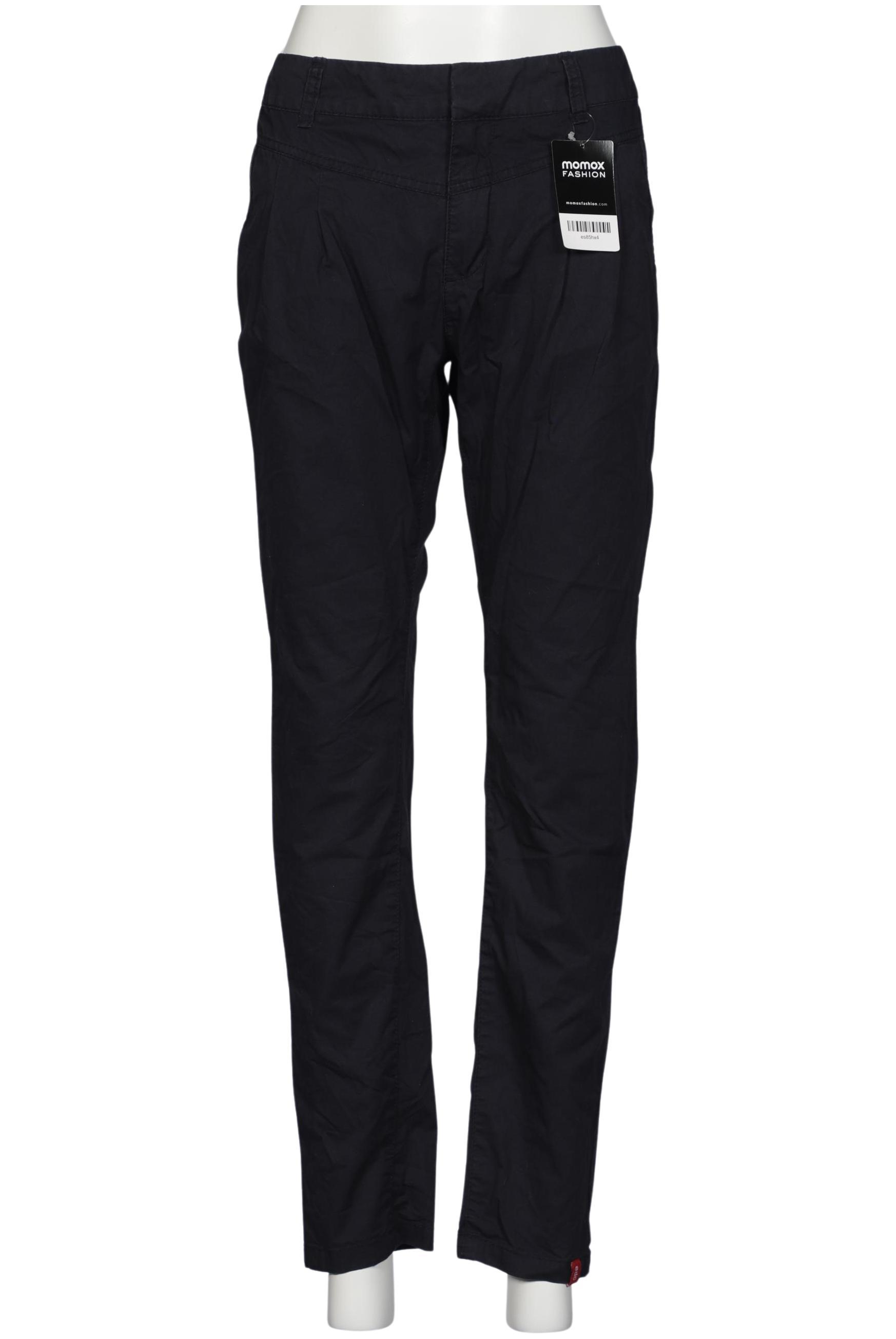 

edc by Esprit Damen Stoffhose, marineblau, Gr. 36