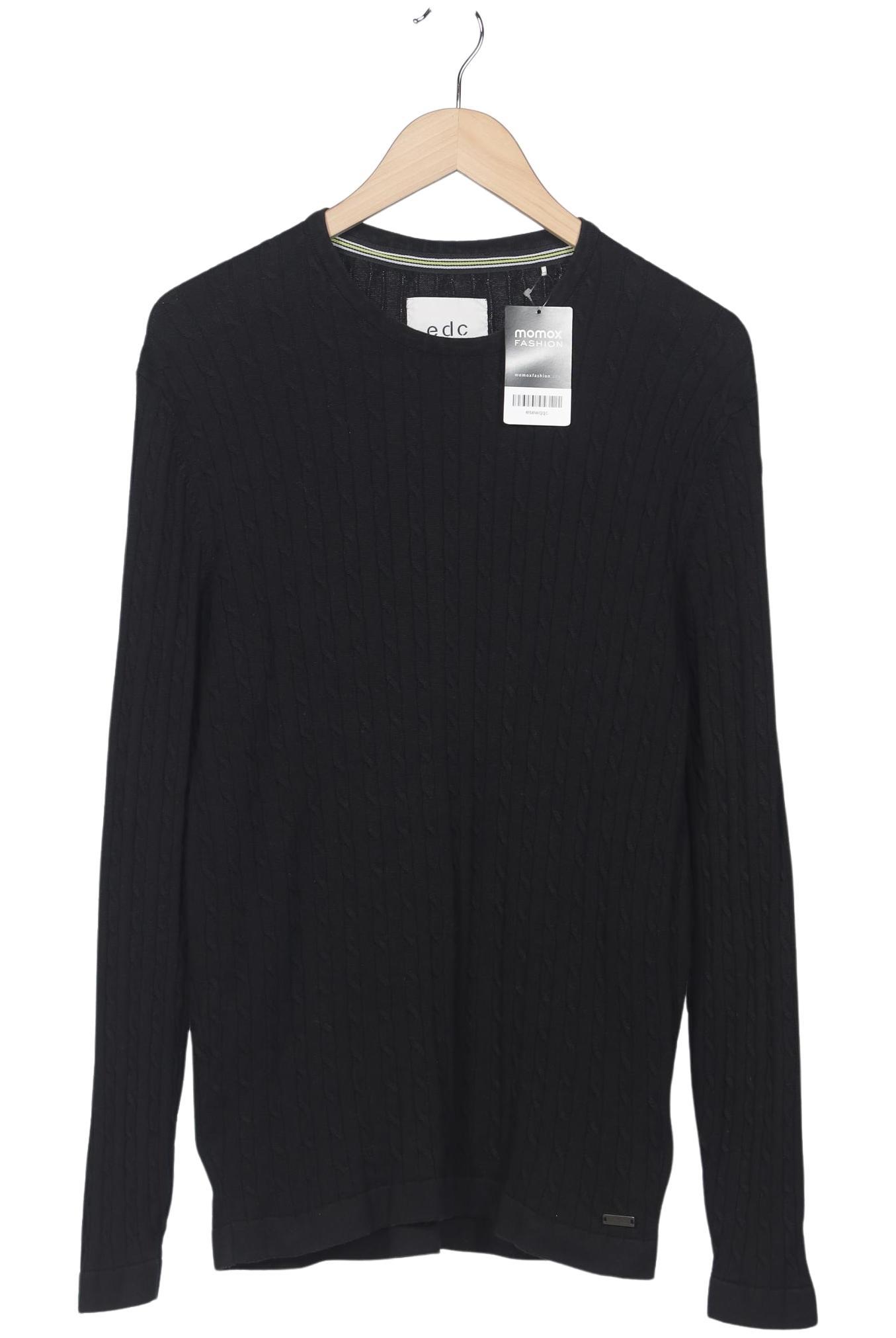 

edc by Esprit Herren Pullover, schwarz, Gr. 52