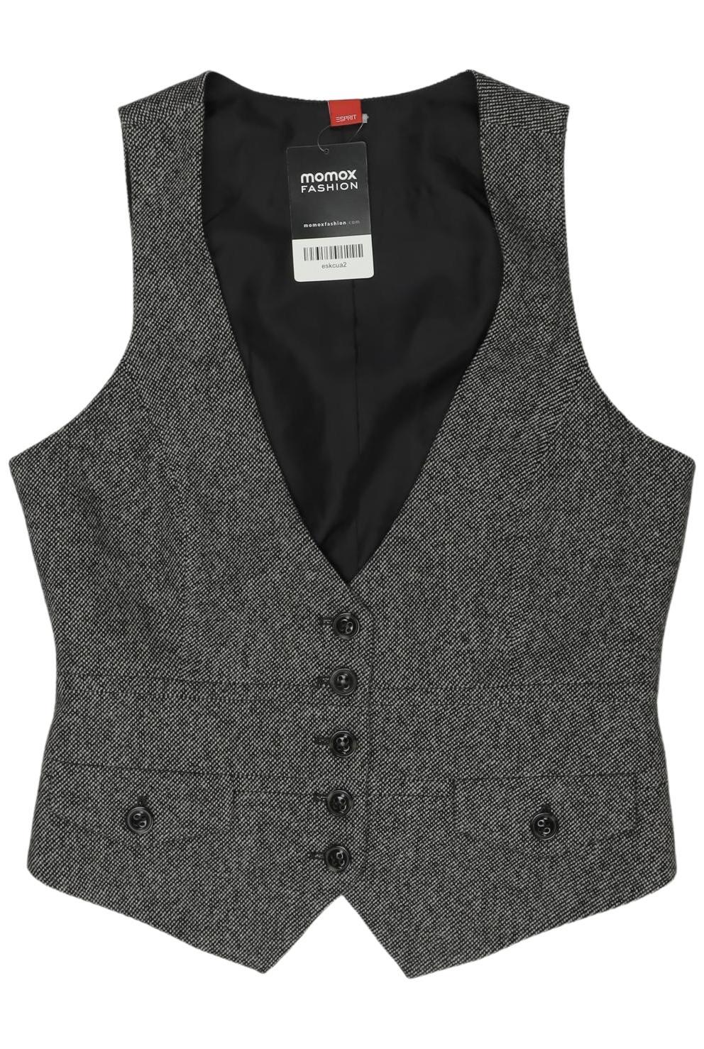 

edc by Esprit Damen Weste, grau, Gr. 38