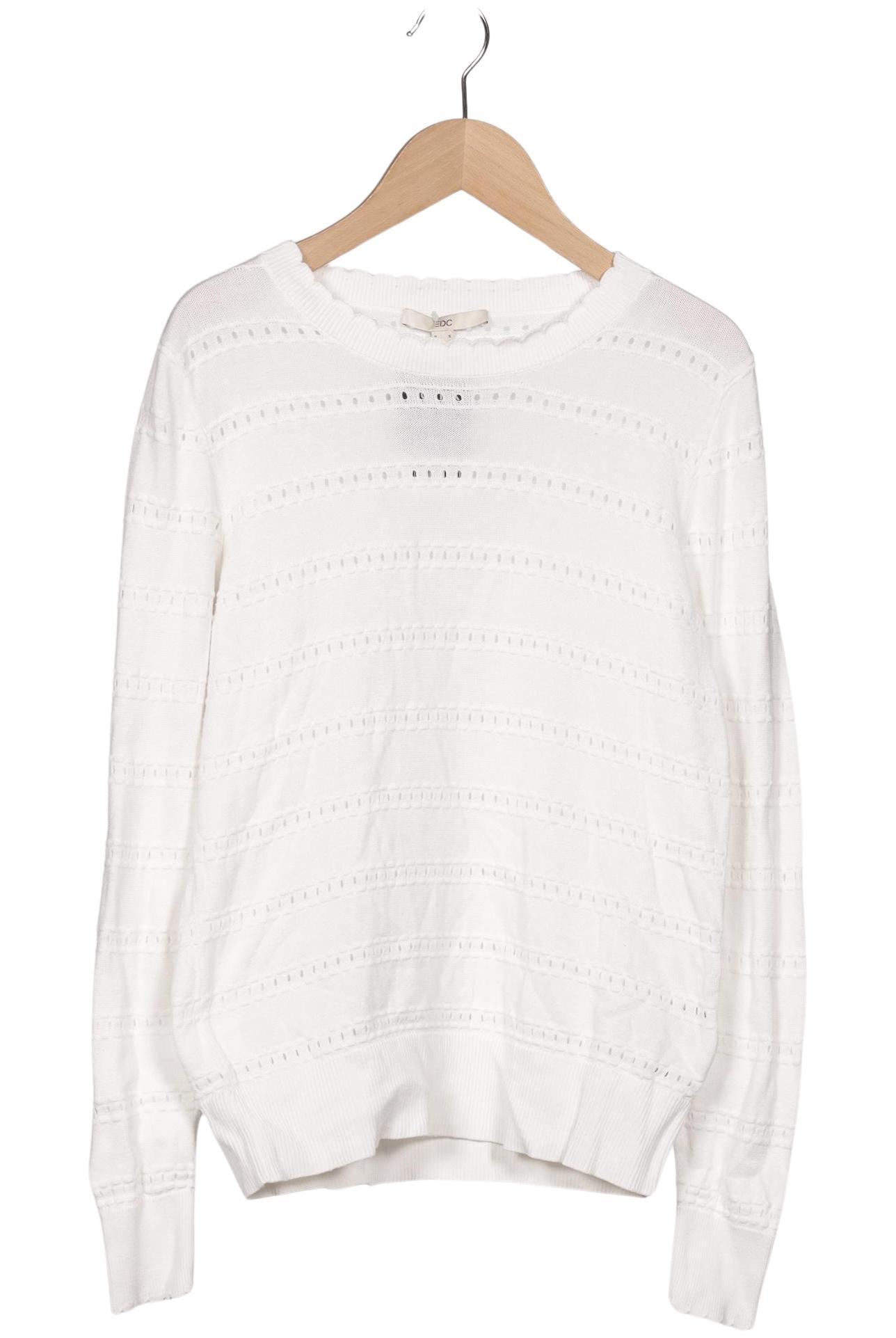 

edc by Esprit Damen Pullover, weiß, Gr. 36