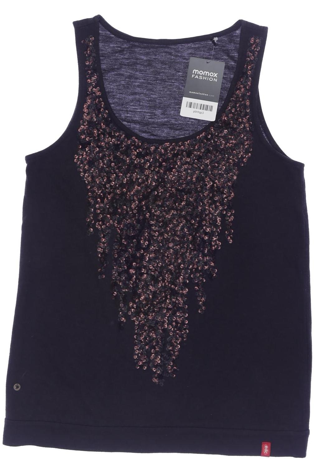 

edc by Esprit Damen Top, schwarz, Gr. 34