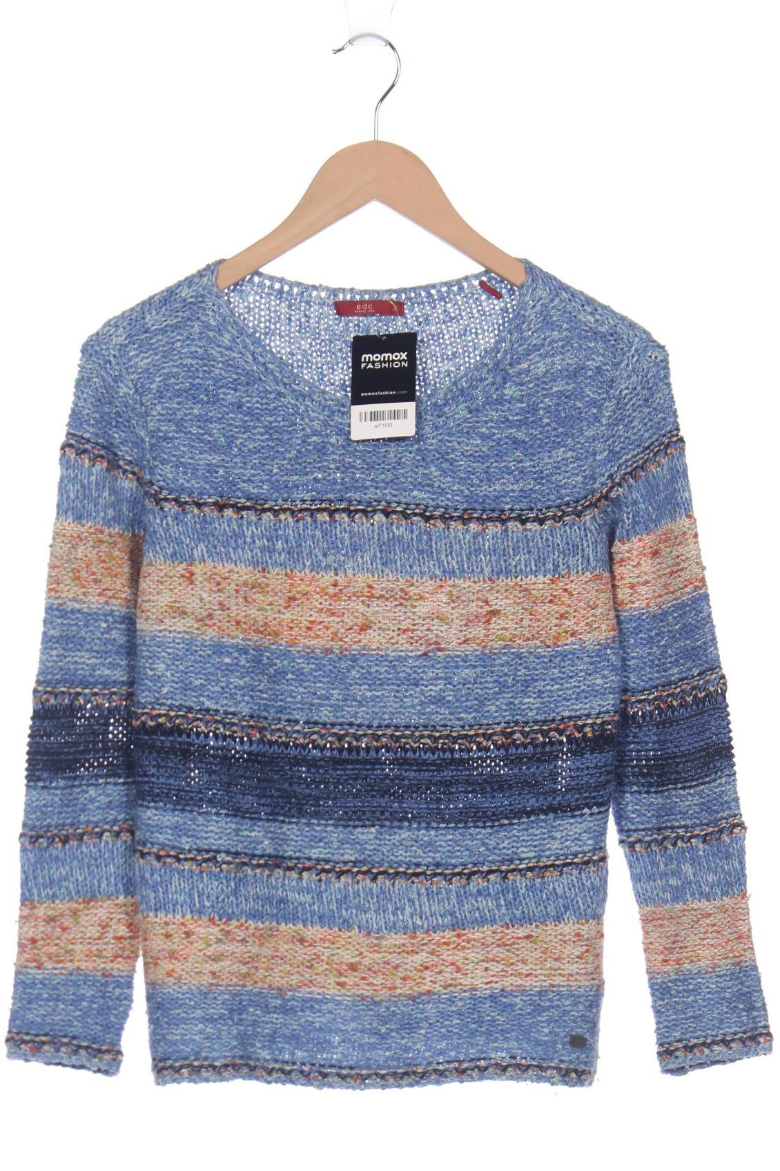 

edc by Esprit Damen Pullover, blau, Gr. 36