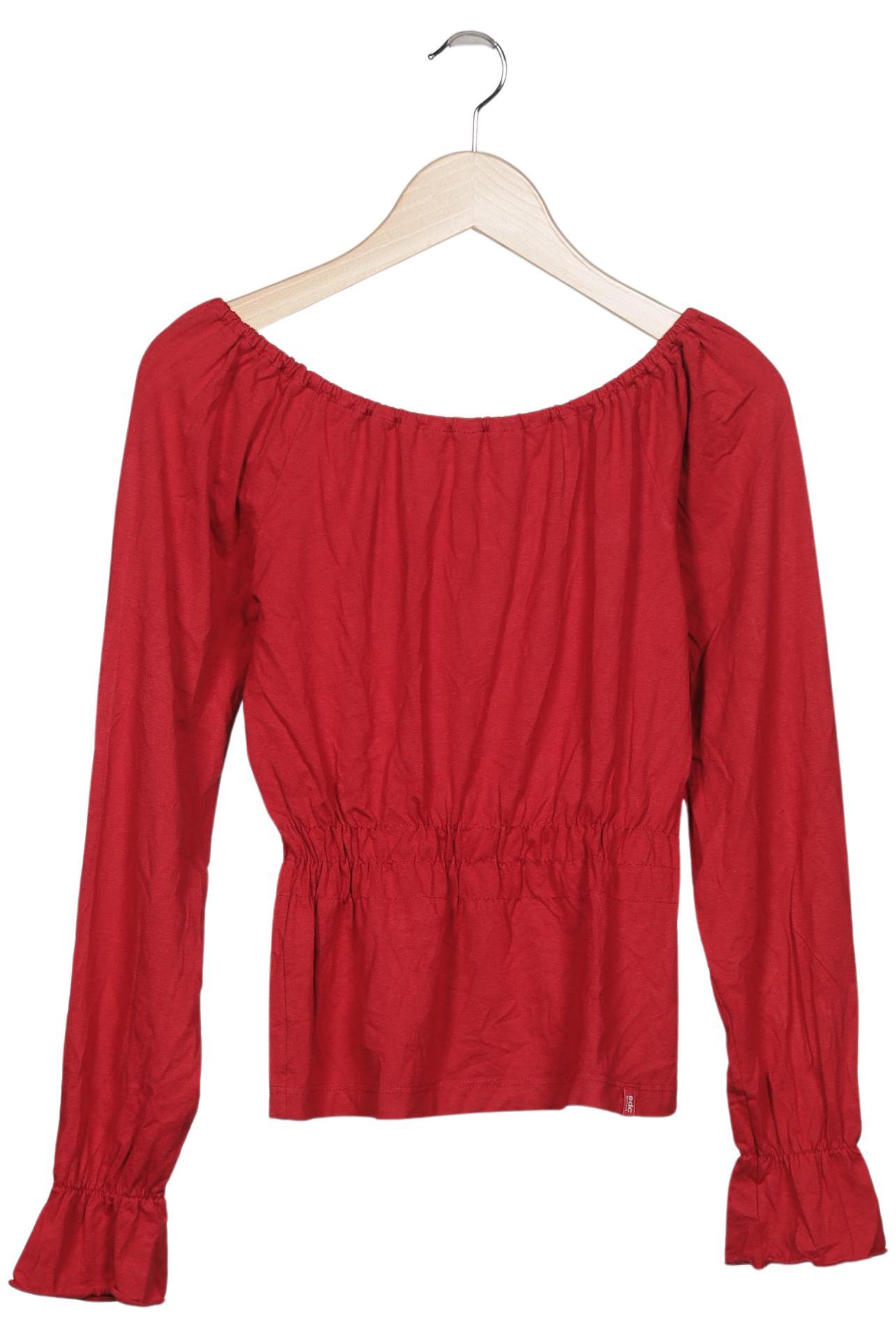 

edc by Esprit Damen Langarmshirt, rot, Gr. 38