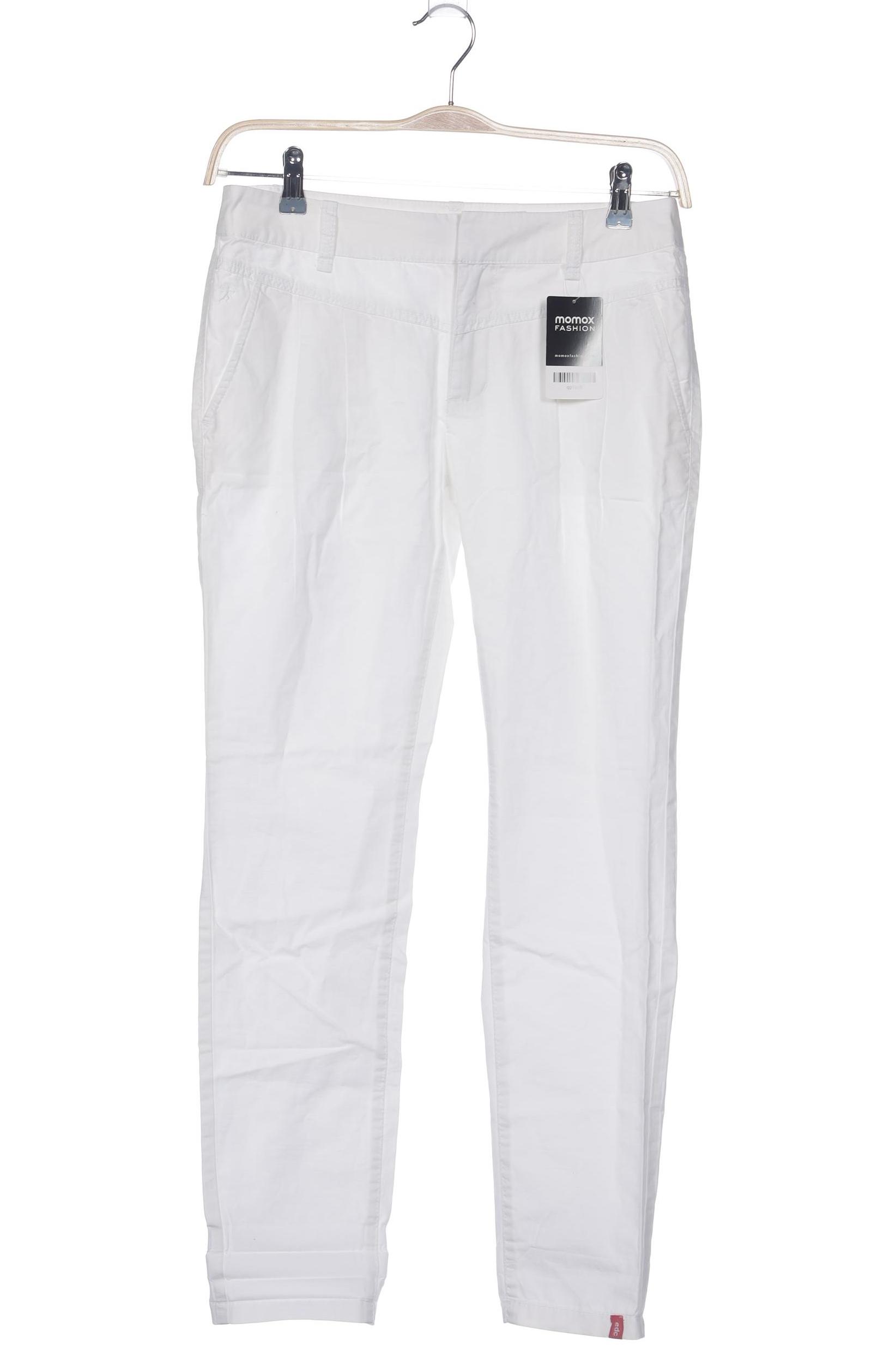 

edc by Esprit Damen Stoffhose, weiß, Gr. 34